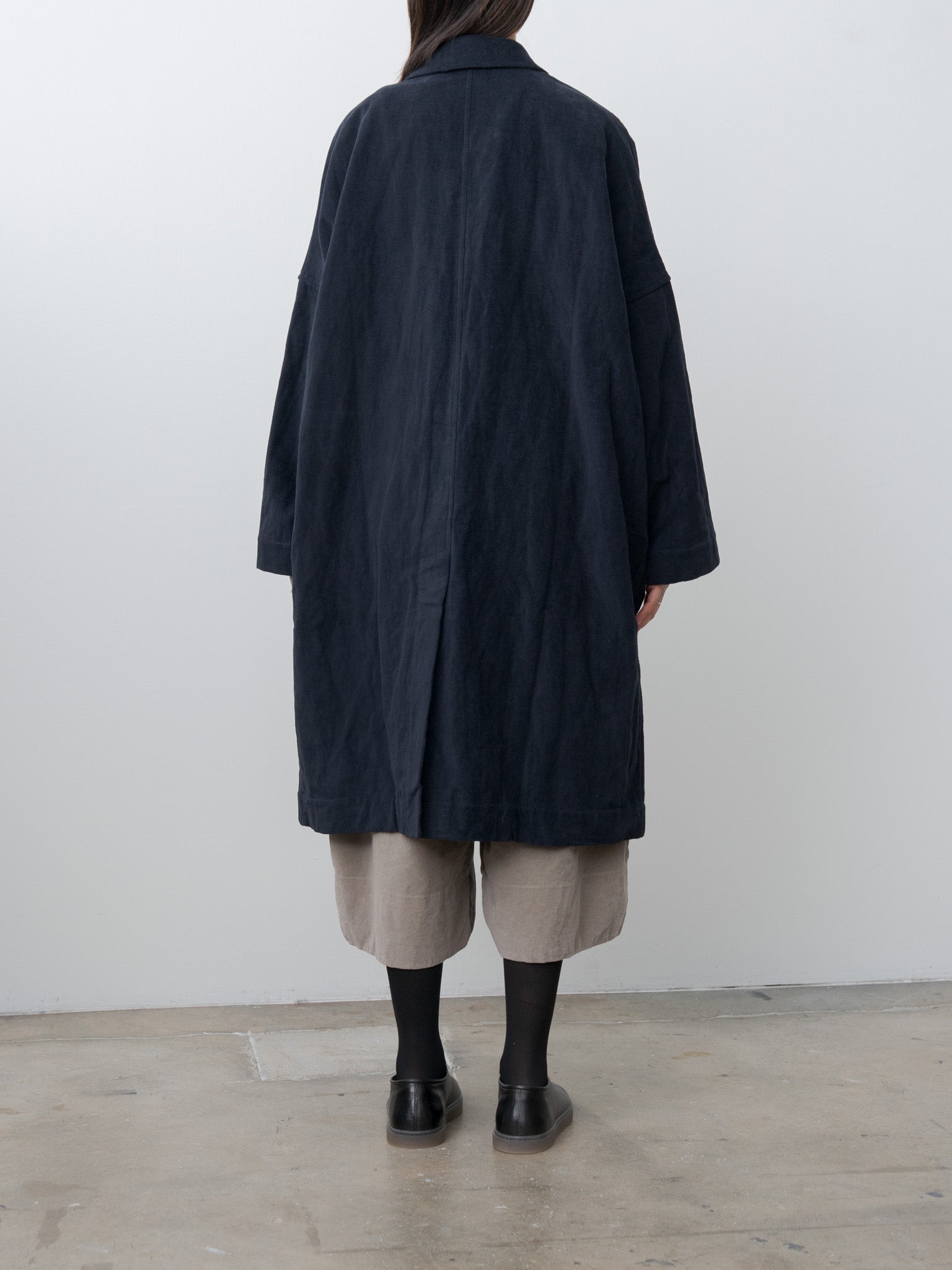 Namu Shop - Album di Famiglia Loose Coat Inox Velvet - Ink