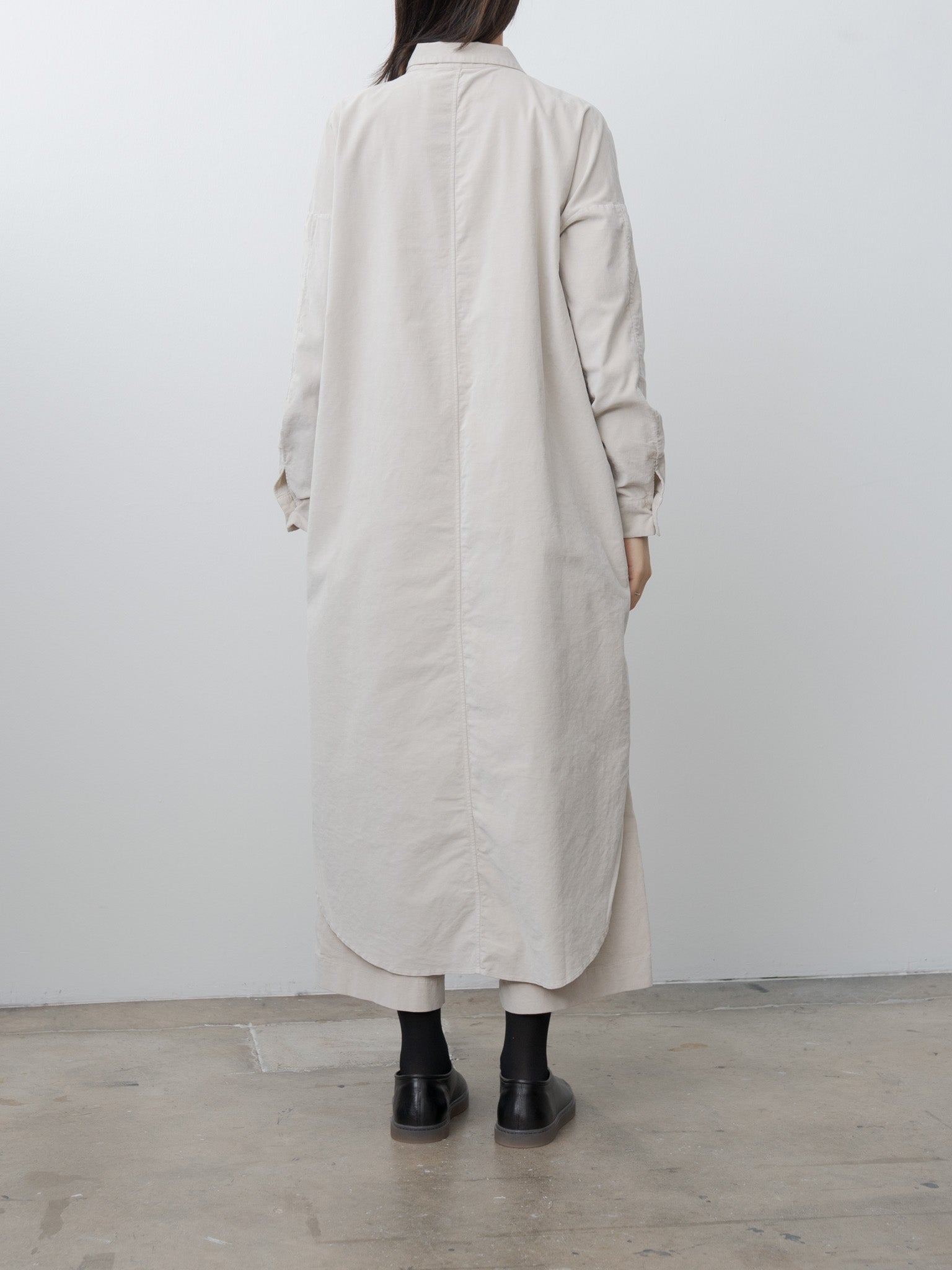 Namu Shop - Album di Famiglia Long Shirt Dress V - Oatmeal