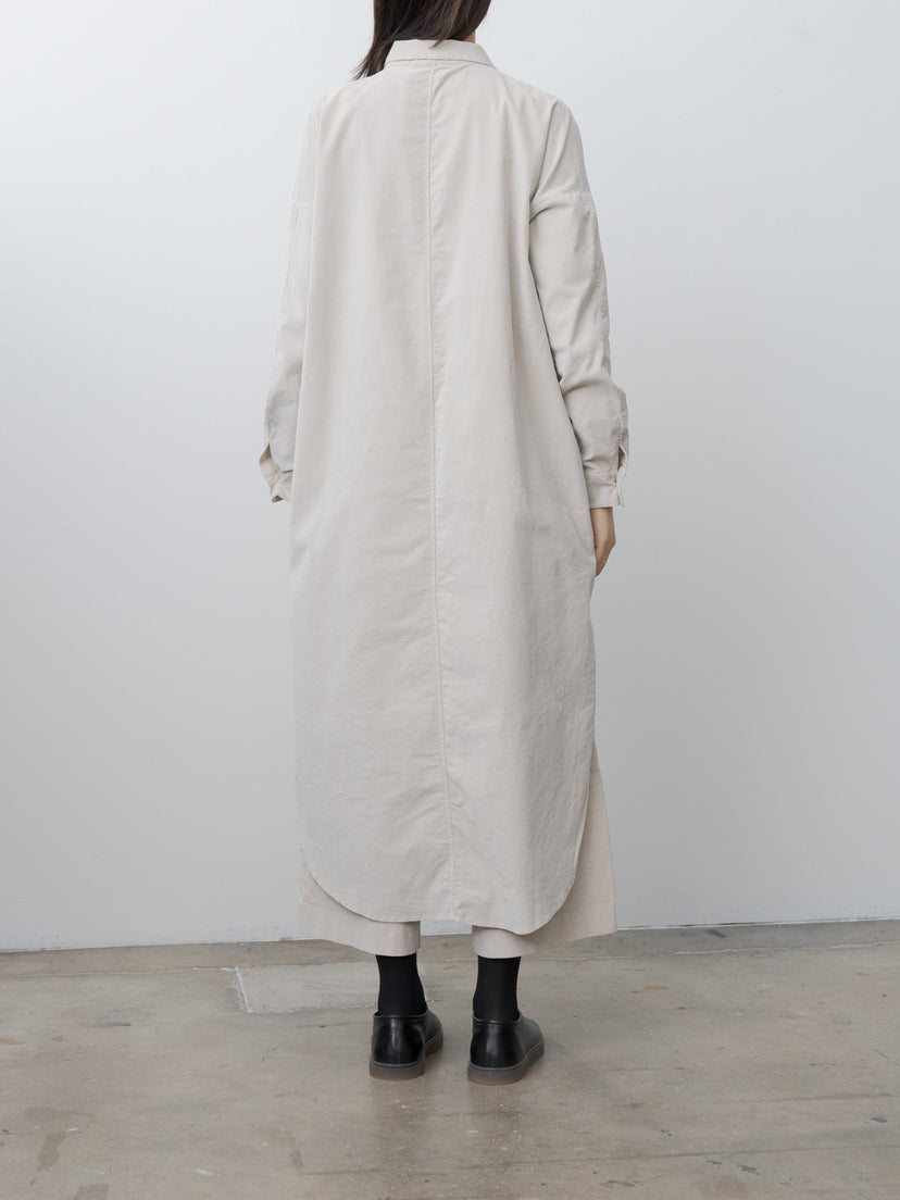 Namu Shop - Album di Famiglia Long Shirt Dress V - Oatmeal