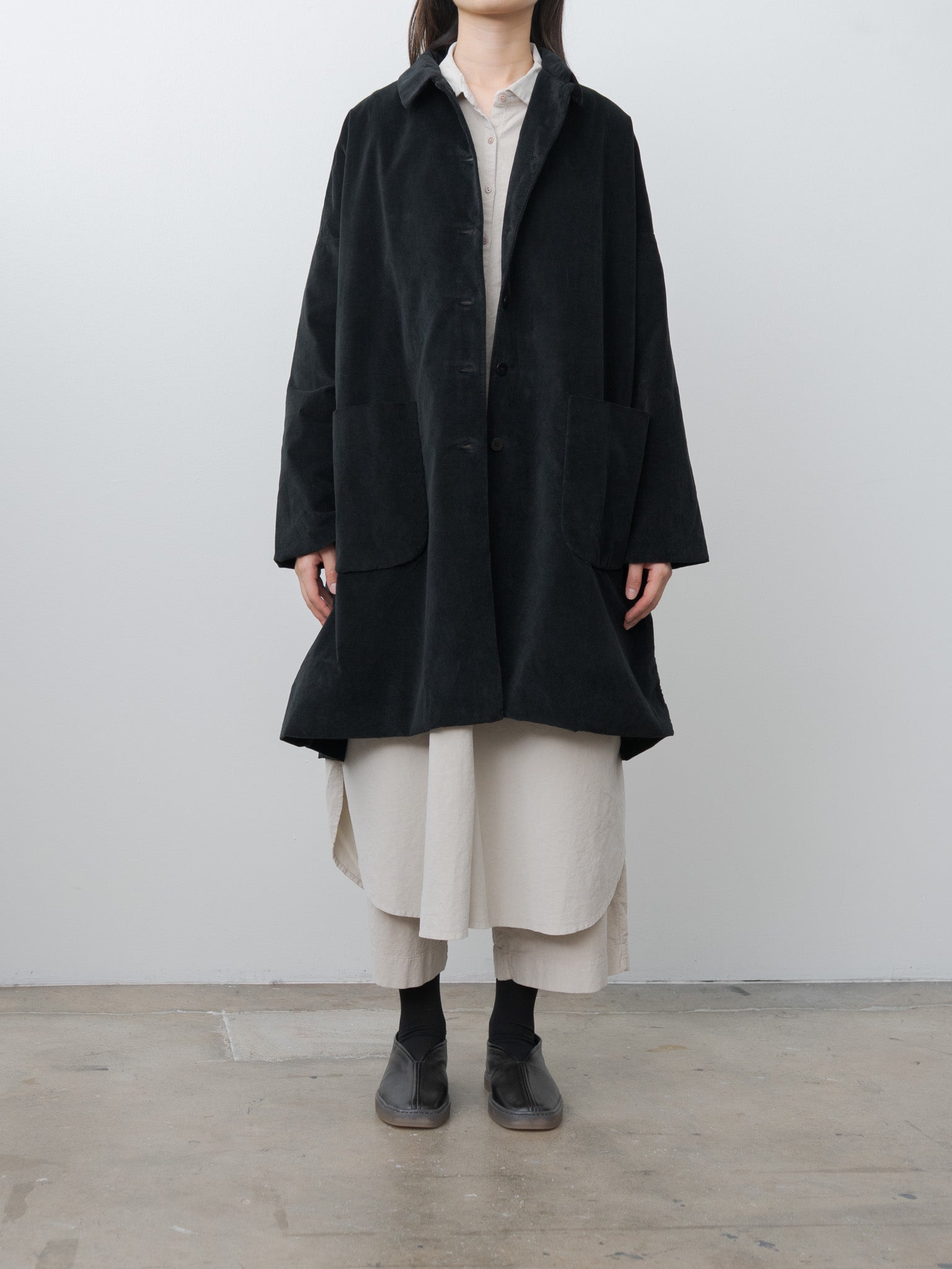 Namu Shop - Album di Famiglia Collar Coat V - Black