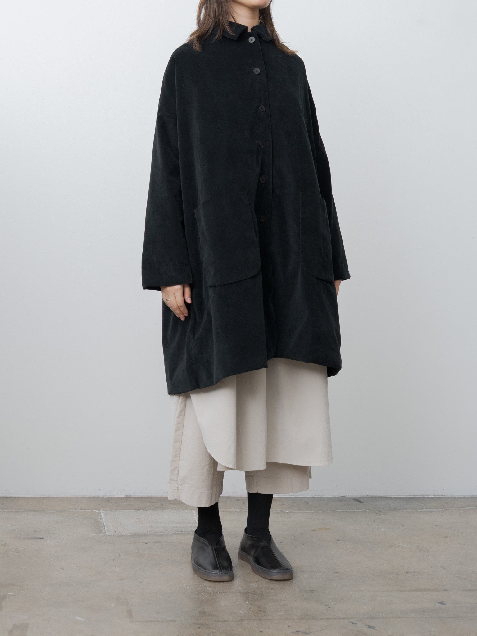 Namu Shop - Album di Famiglia Collar Coat V - Black