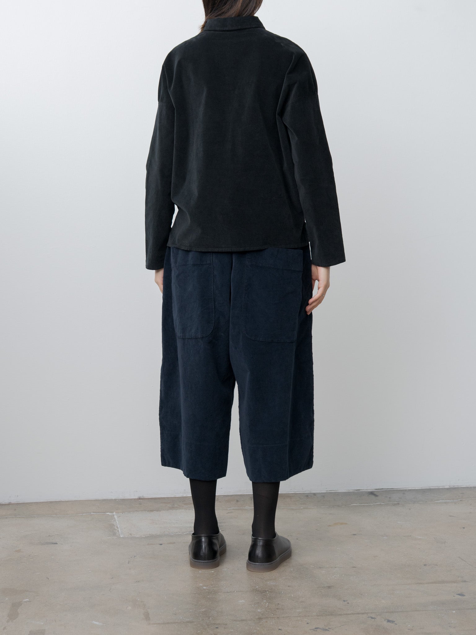 Namu Shop - Album di Famiglia Wide Trousers V - Ink