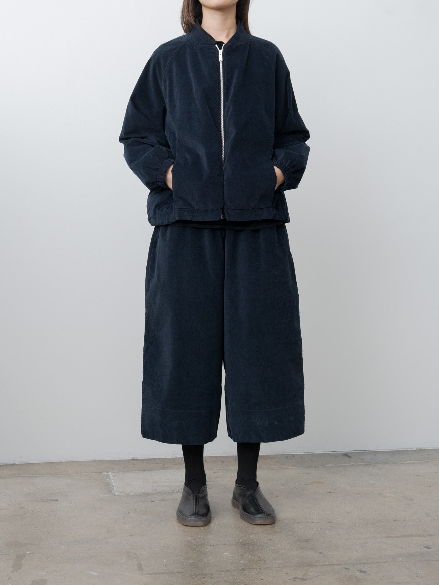 Namu Shop - Album di Famiglia Wide Trousers V - Ink