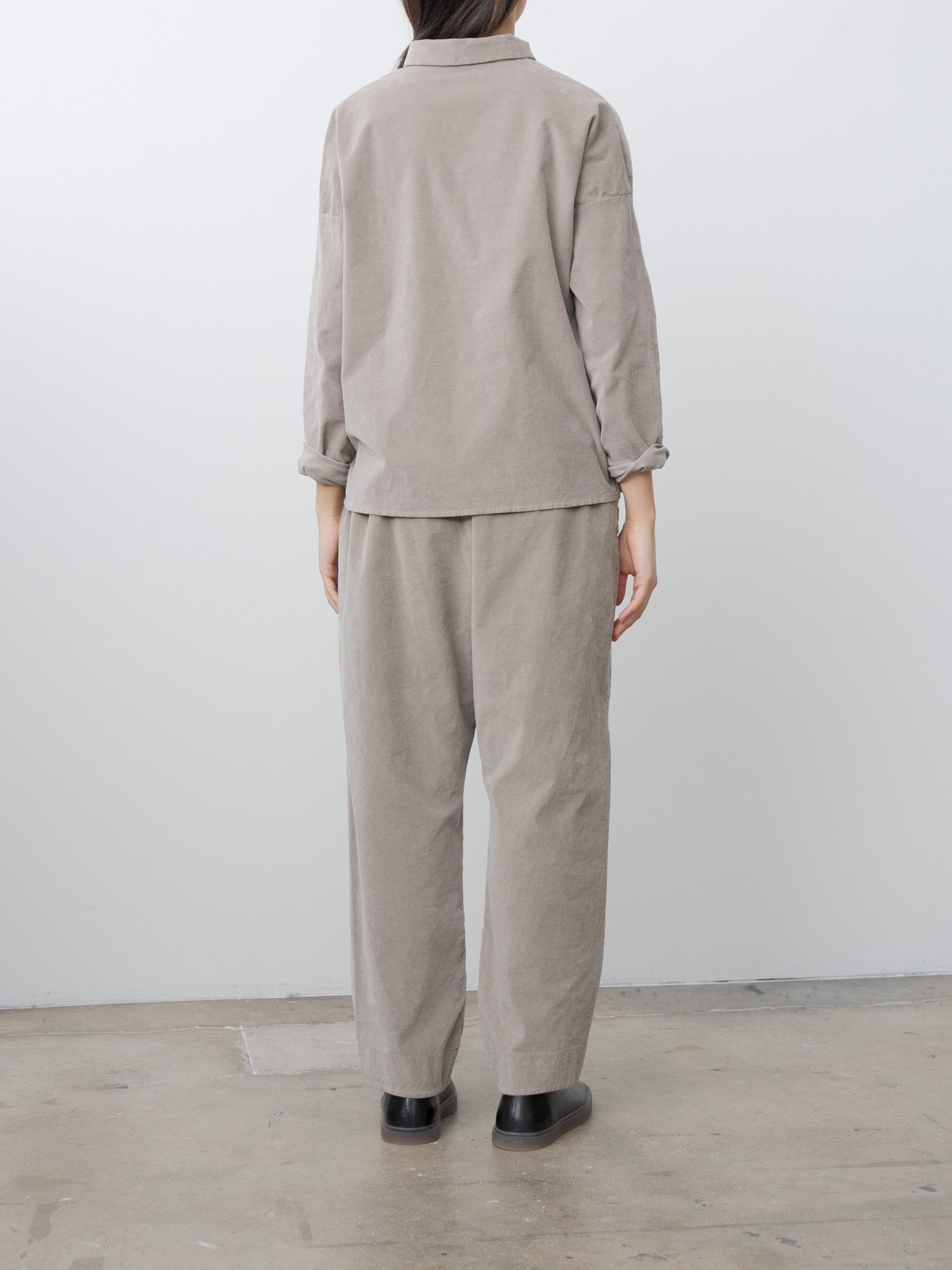 Namu Shop - Album di Famiglia Short Collar Shirt V - Marron Glace