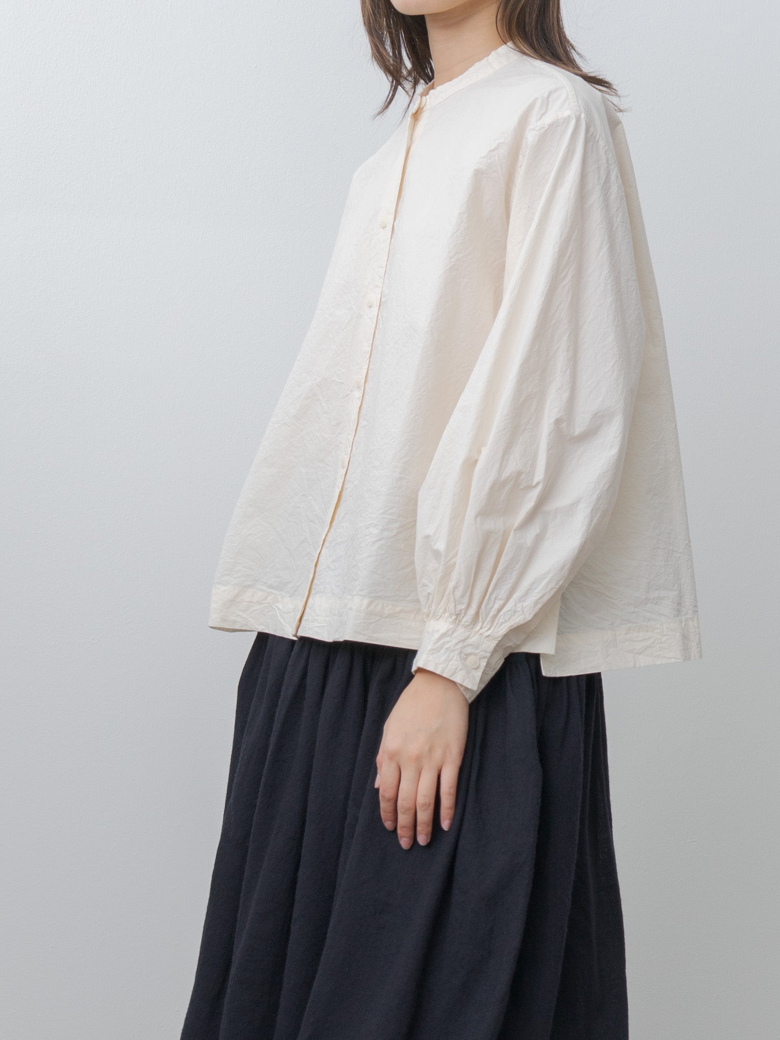 Namu Shop - Casey Casey Biggy Grandad Shirt H COT - Natural