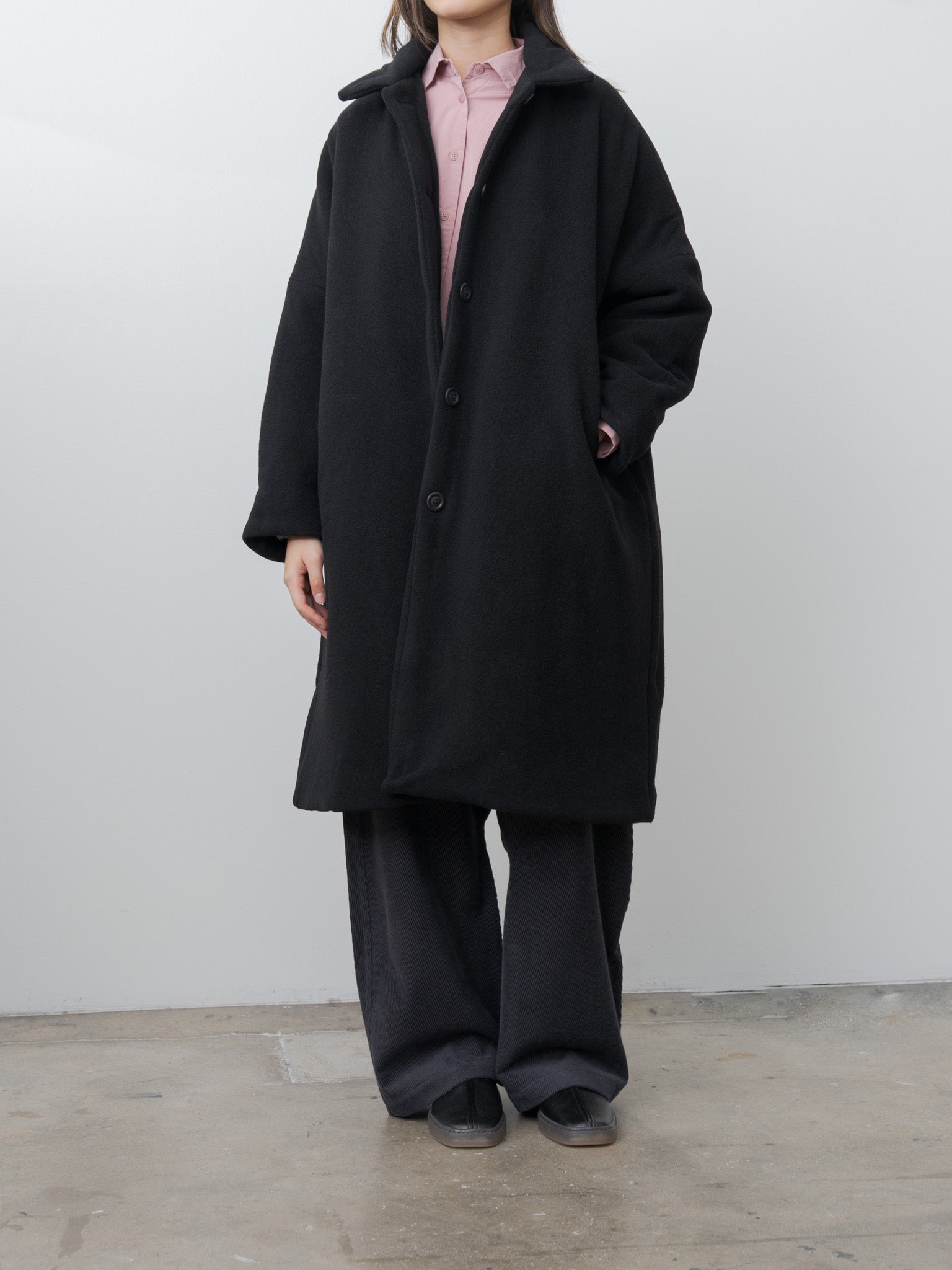 Namu Shop - Casey Casey Big Blobby Coat KASPER - Black