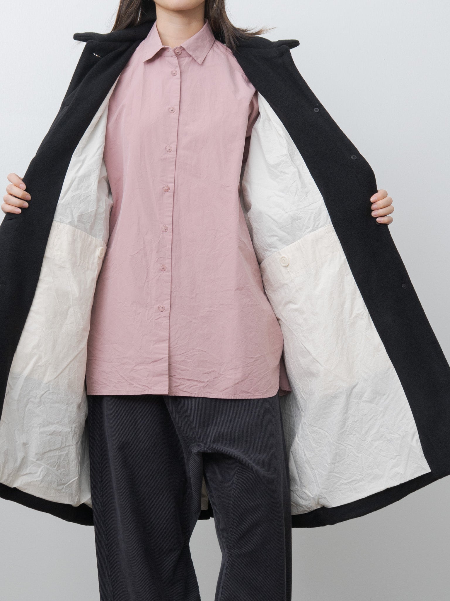Namu Shop - Casey Casey Big Blobby Coat KASPER - Black
