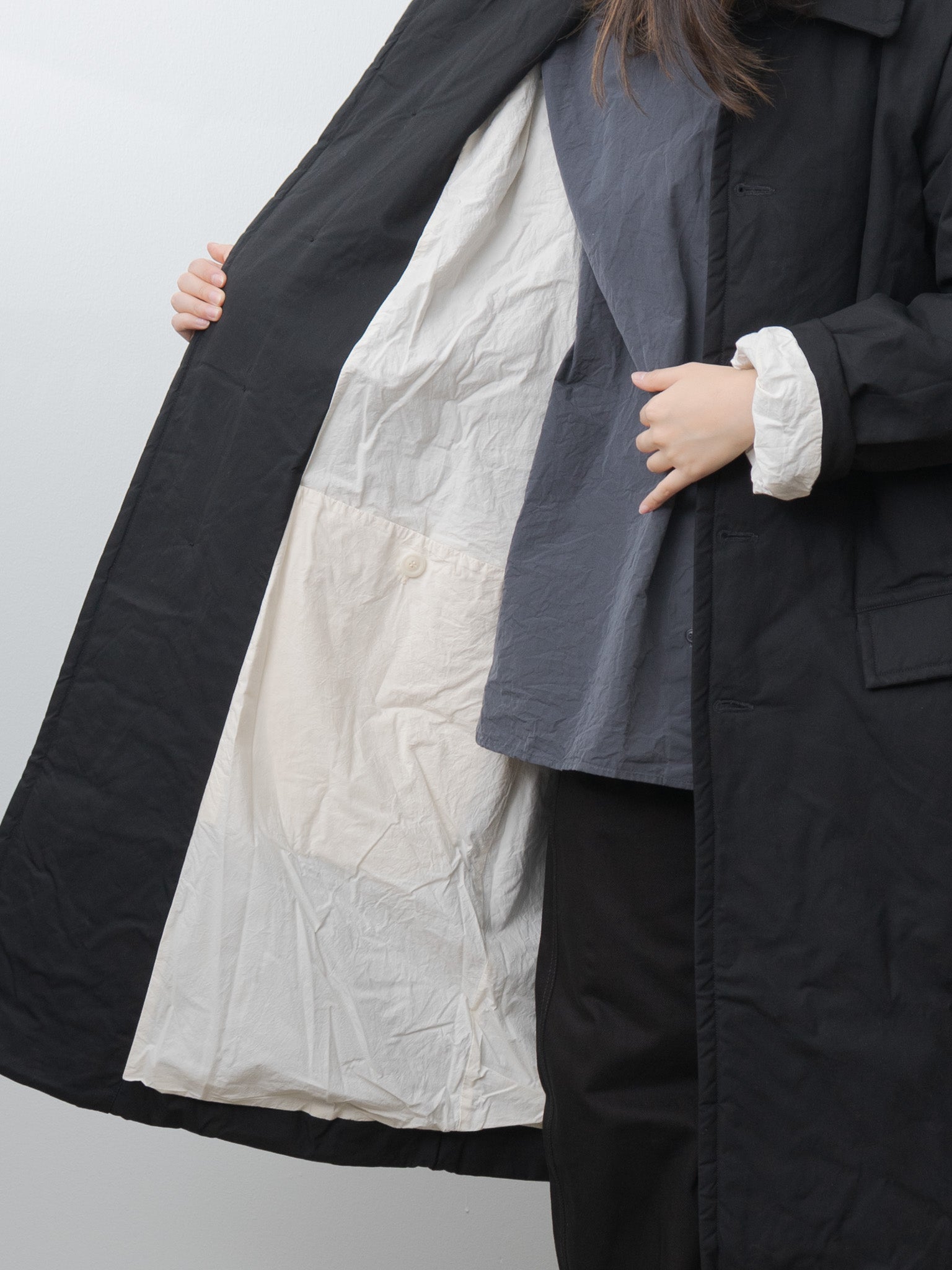 Namu Shop - Casey Casey Milu Coat H WAX - Black