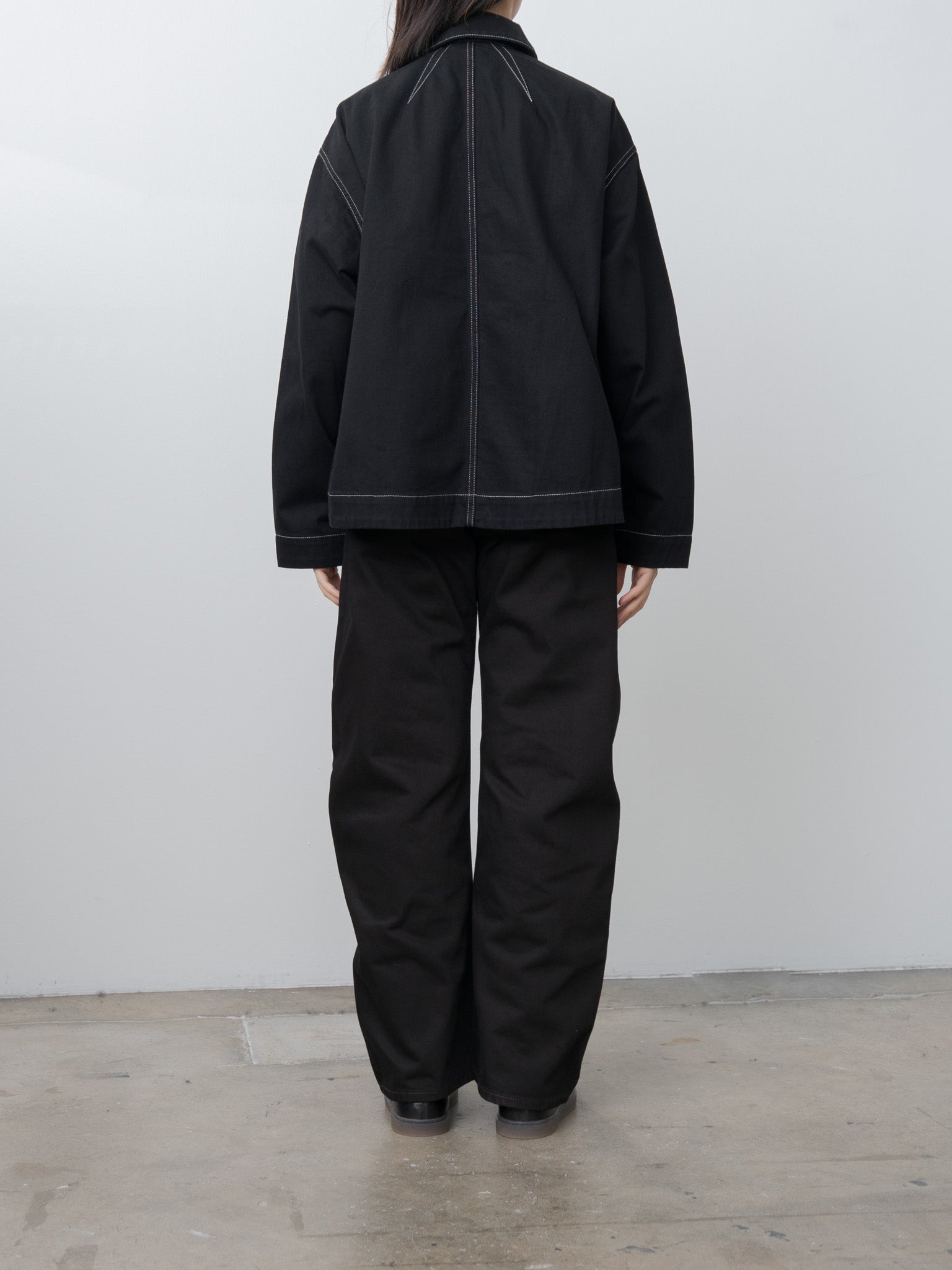 Namu Shop - Casey Casey Drays Travail Jacket DENIM - Black
