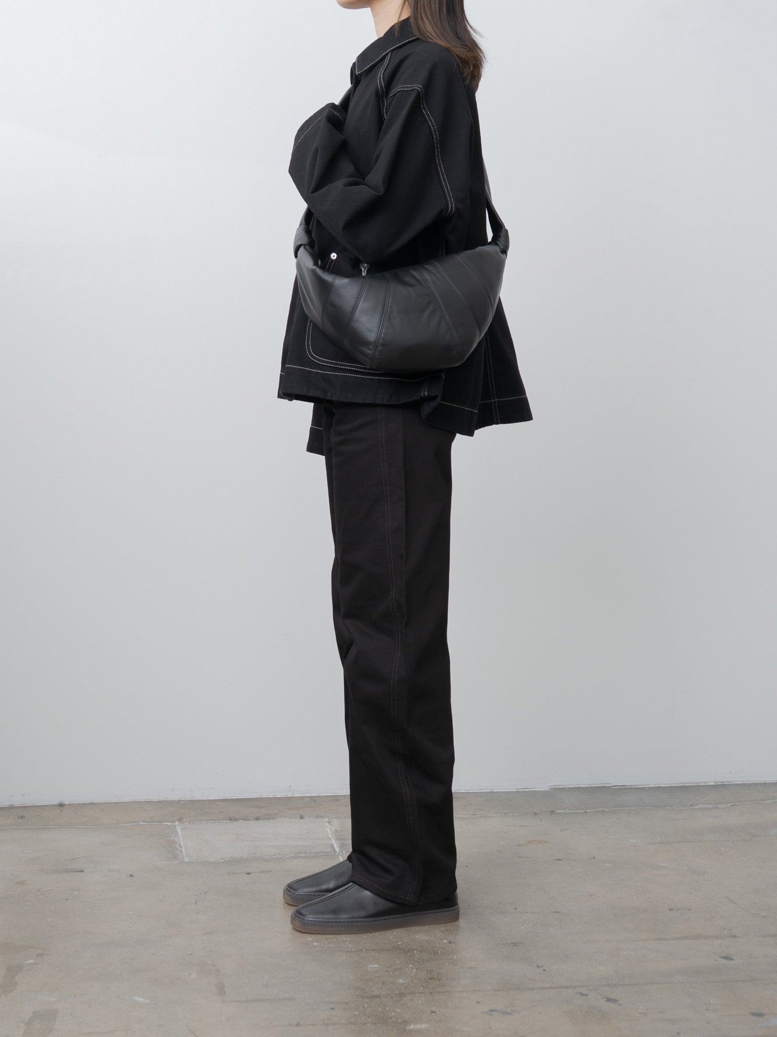Namu Shop - Casey Casey Drays Travail Jacket DENIM - Black
