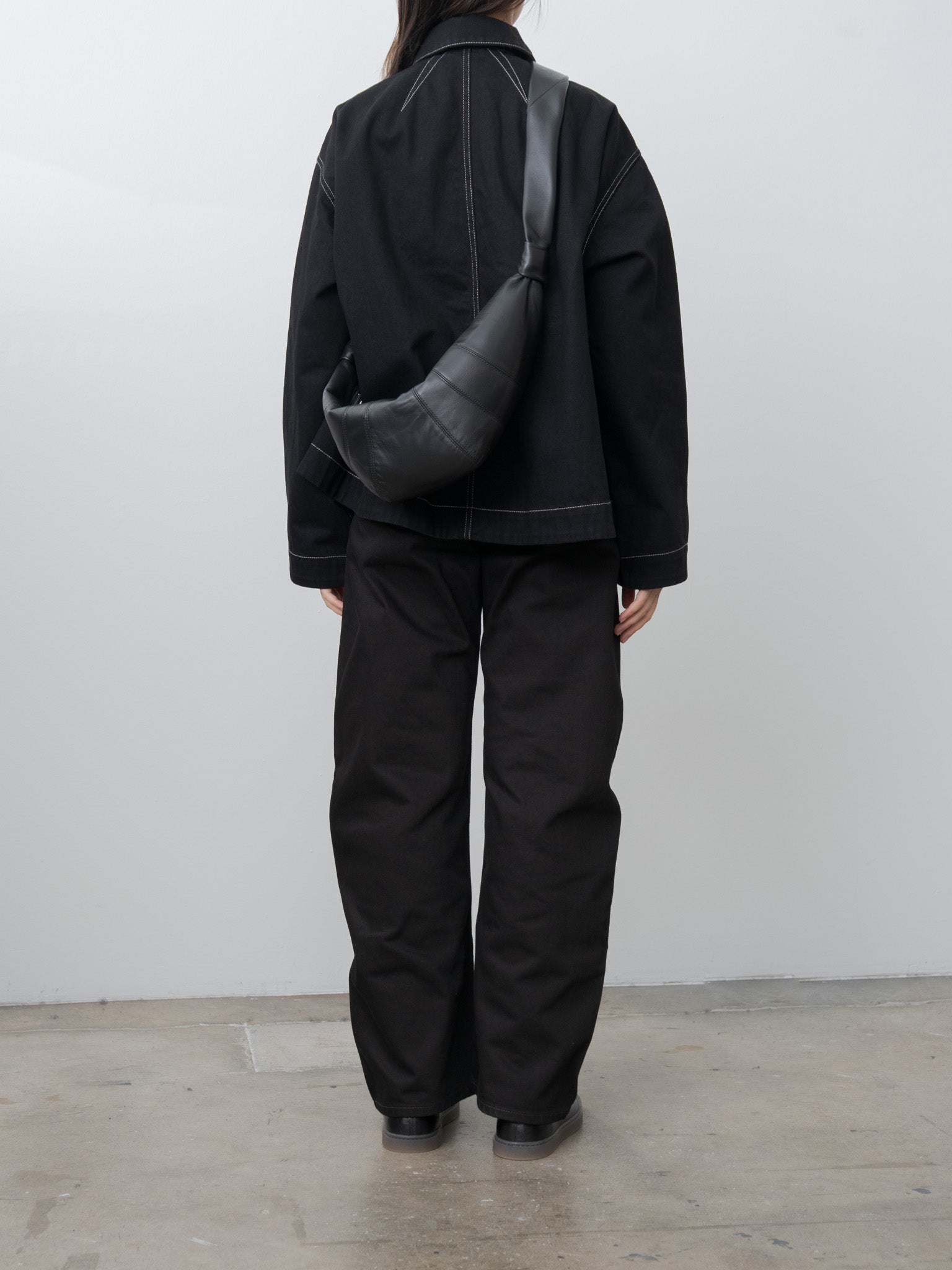 Namu Shop - Casey Casey Drays Travail Jacket DENIM - Black