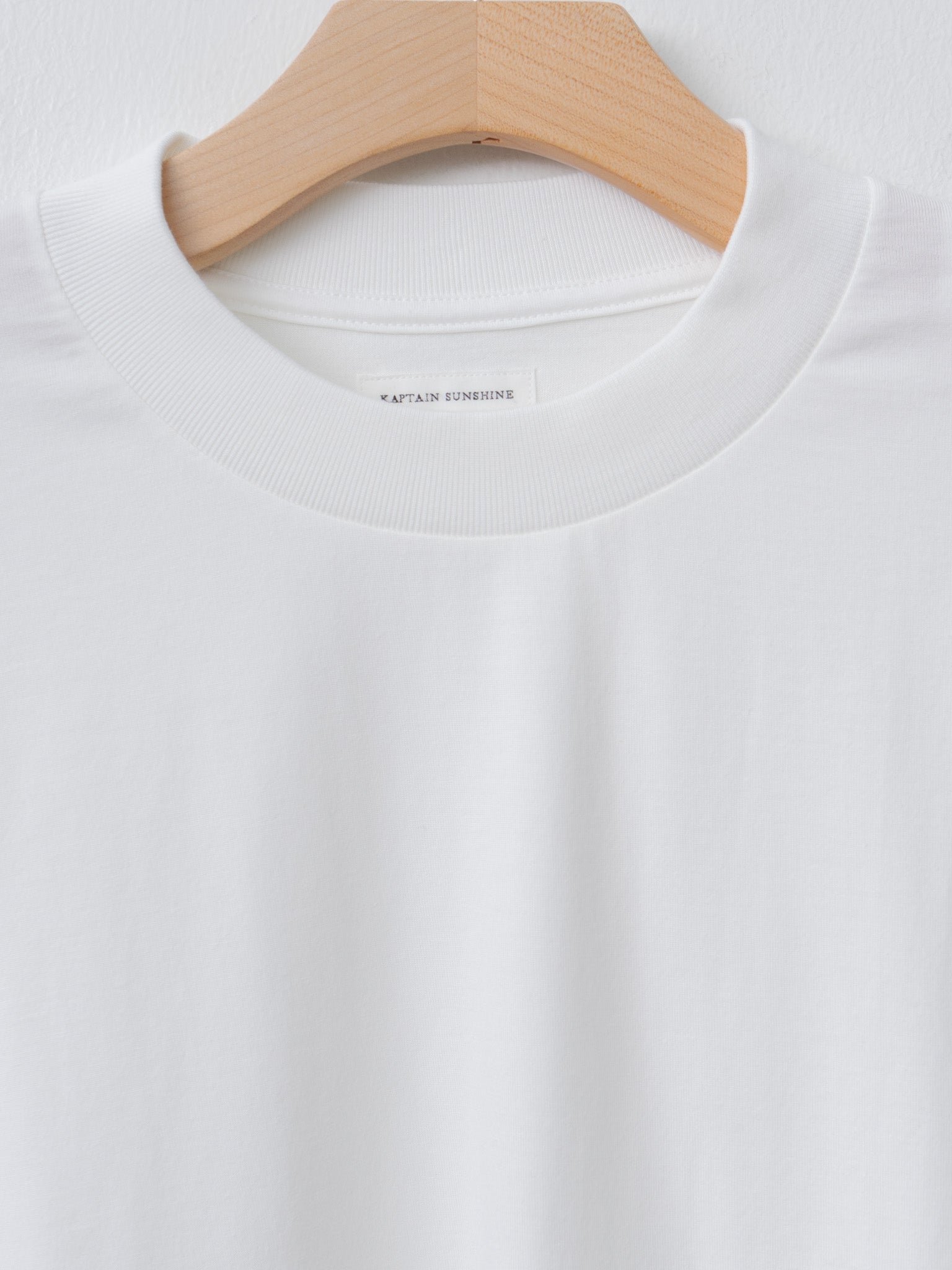 Namu Shop - Kaptain Sunshine Suvin Supima Tube L/S Tee Light - White