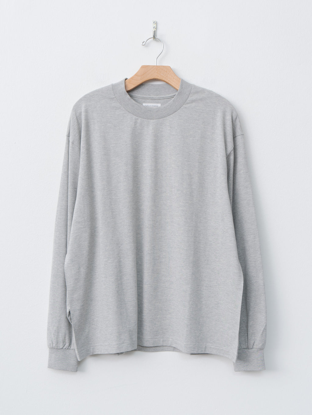 Suvin Supima Tube L/S Tee Light - Feather Gray