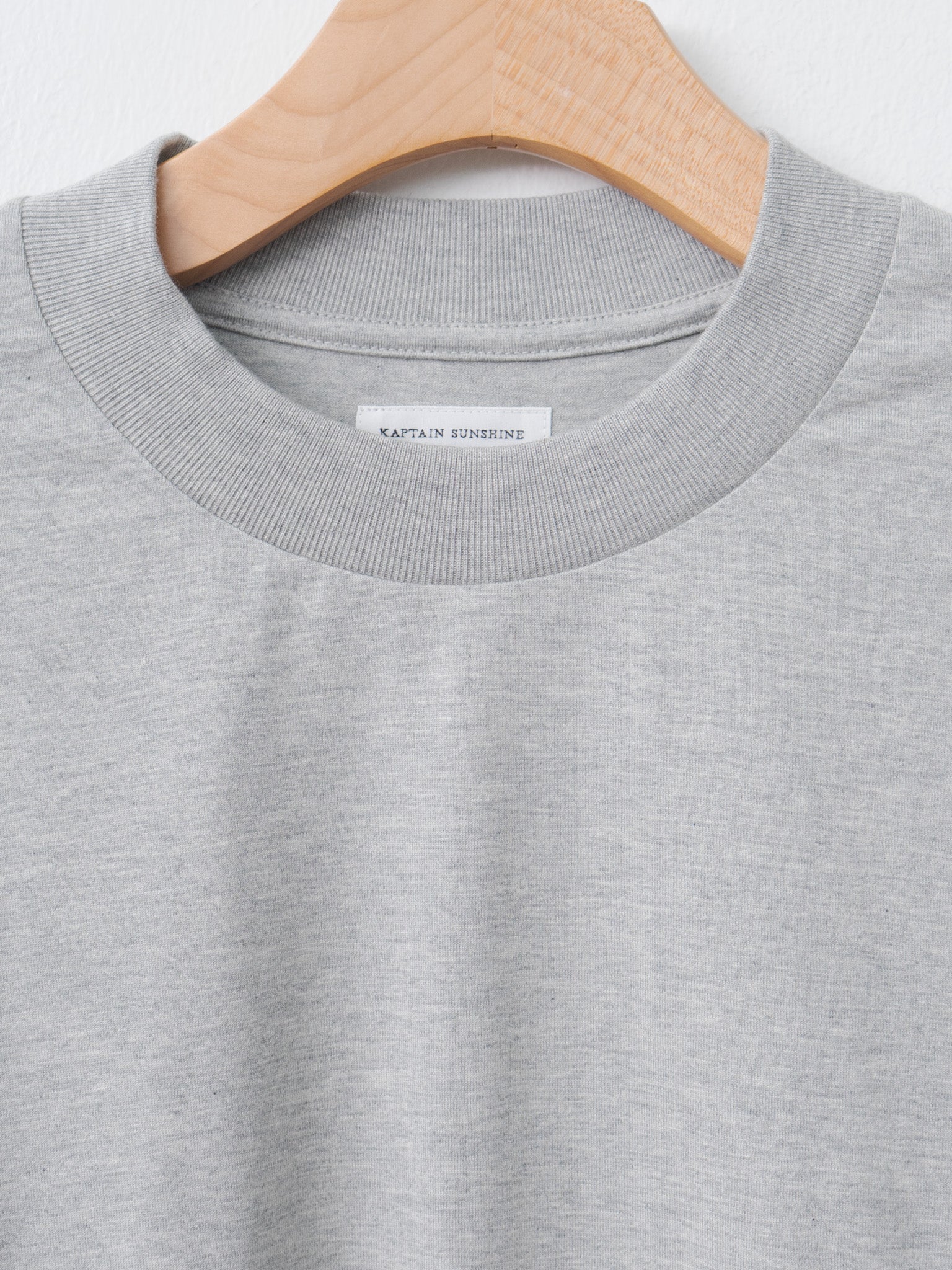 Namu Shop - Kaptain Sunshine Suvin Supima Tube L/S Tee Light - Feather Gray