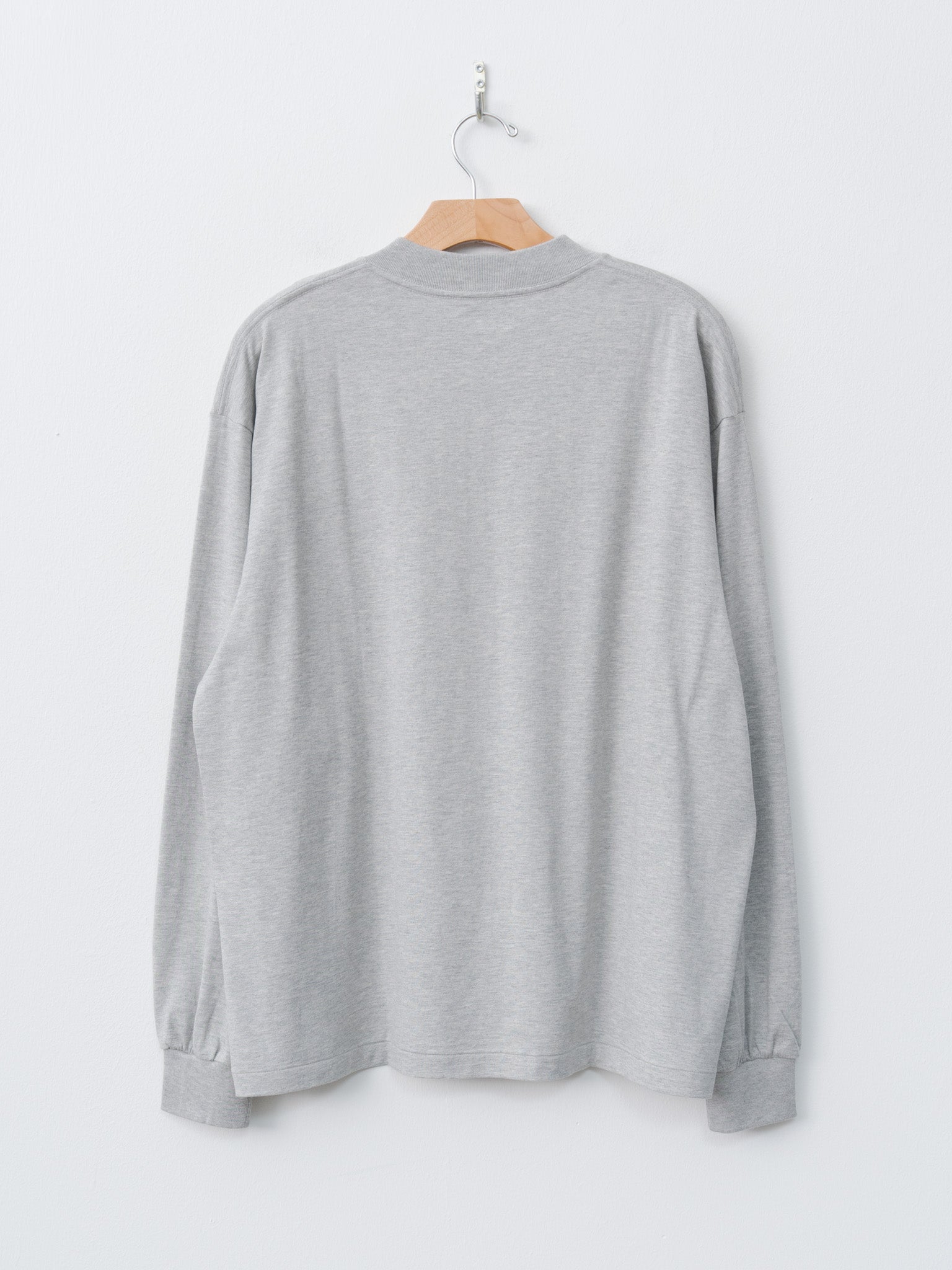 Namu Shop - Kaptain Sunshine Suvin Supima Tube L/S Tee Light - Feather Gray