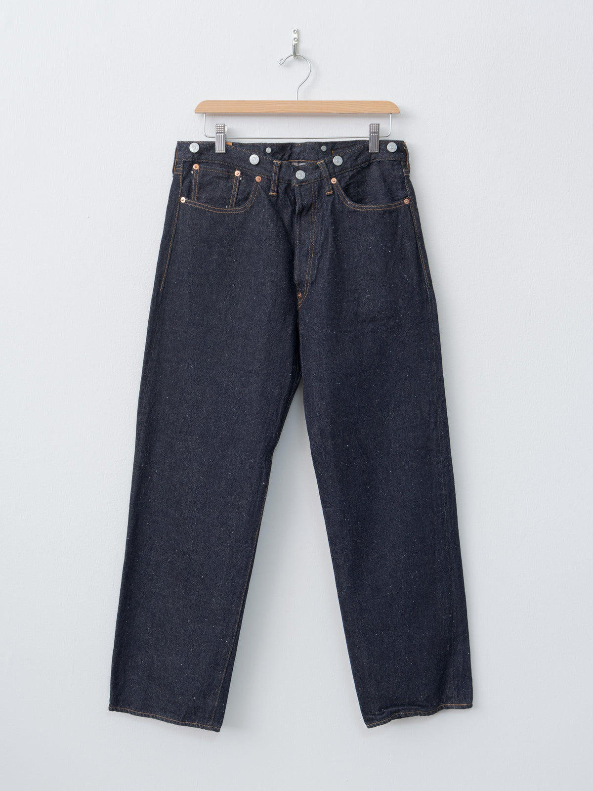 Namu Shop - Kaptain Sunshine 1930 Straight Denim Pants - Indigo One Wash