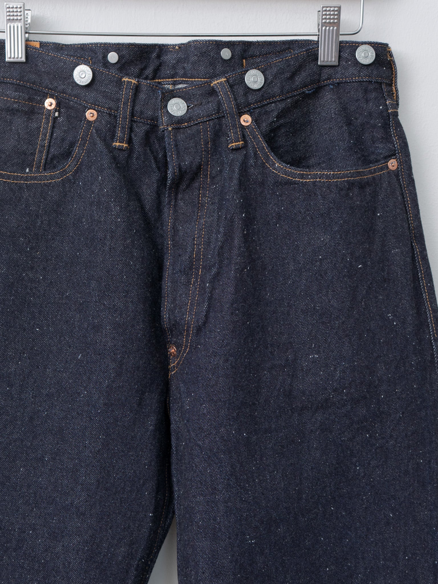 Namu Shop - Kaptain Sunshine 1930 Straight Denim Pants - Indigo One Wash