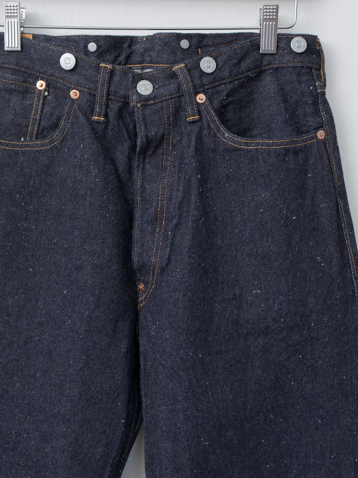 Namu Shop - Kaptain Sunshine 1930 Straight Denim Pants - Indigo One Wash
