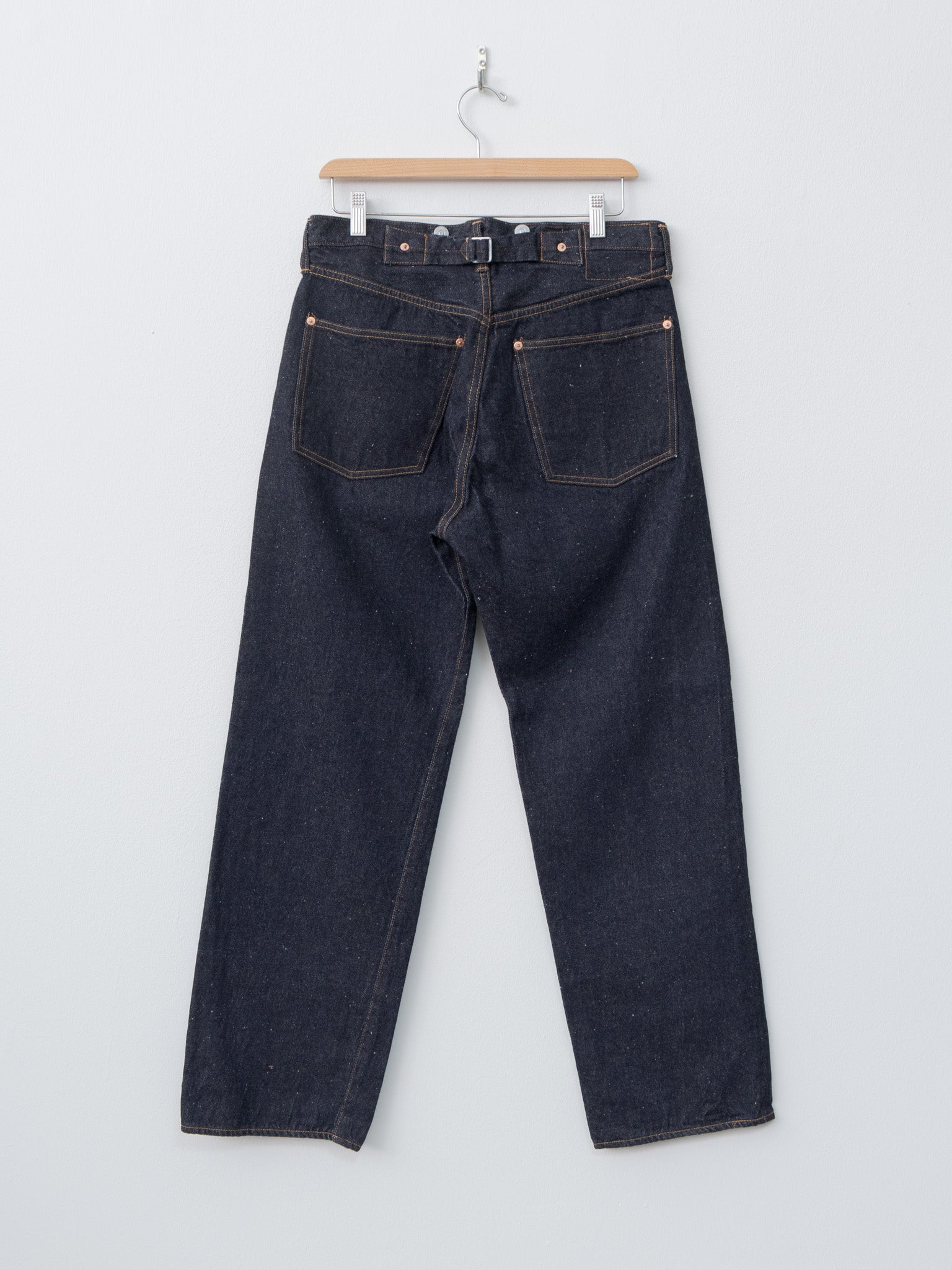 Namu Shop - Kaptain Sunshine 1930 Straight Denim Pants - Indigo One Wash