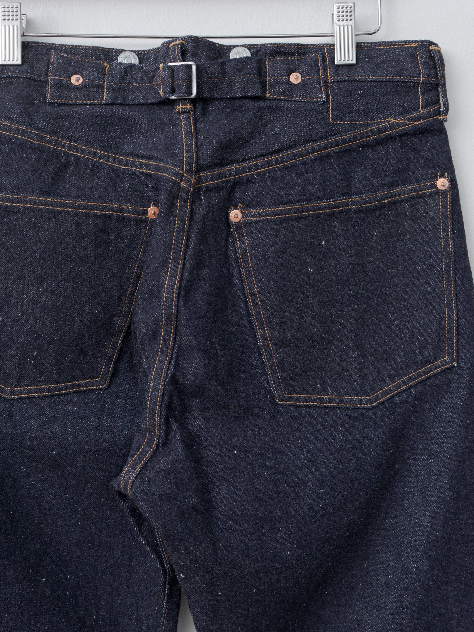 Namu Shop - Kaptain Sunshine 1930 Straight Denim Pants - Indigo One Wash