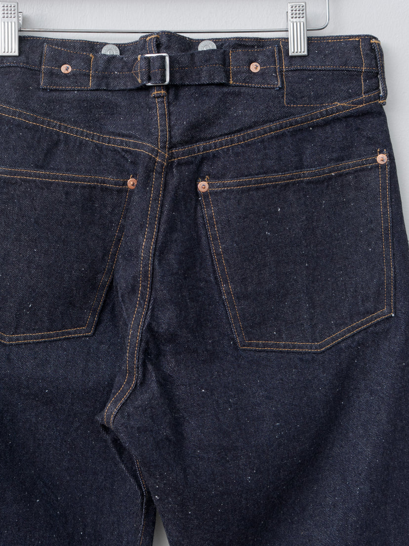 Namu Shop - Kaptain Sunshine 1930 Straight Denim Pants - Indigo One Wash