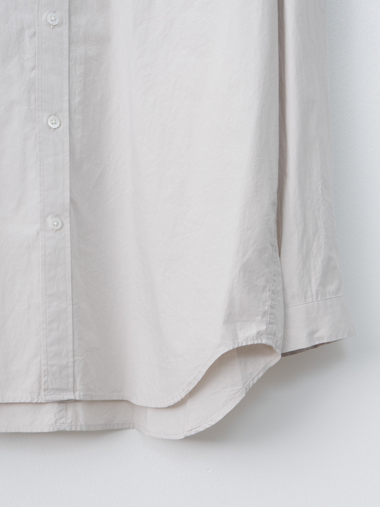 Namu Shop - Aton Suvin Broad Washed Shirt - Gray