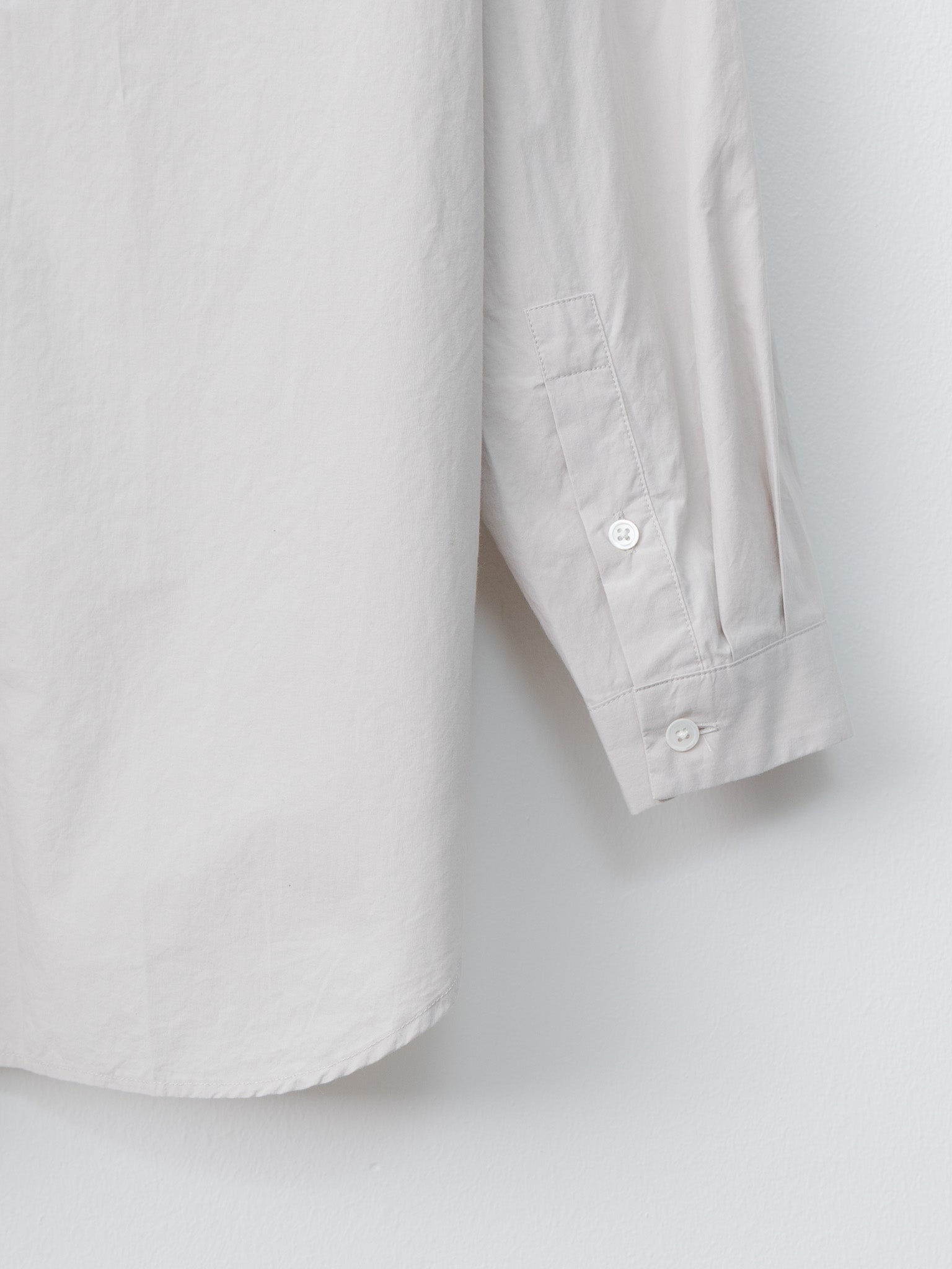 Namu Shop - Aton Suvin Broad Washed Shirt - Gray