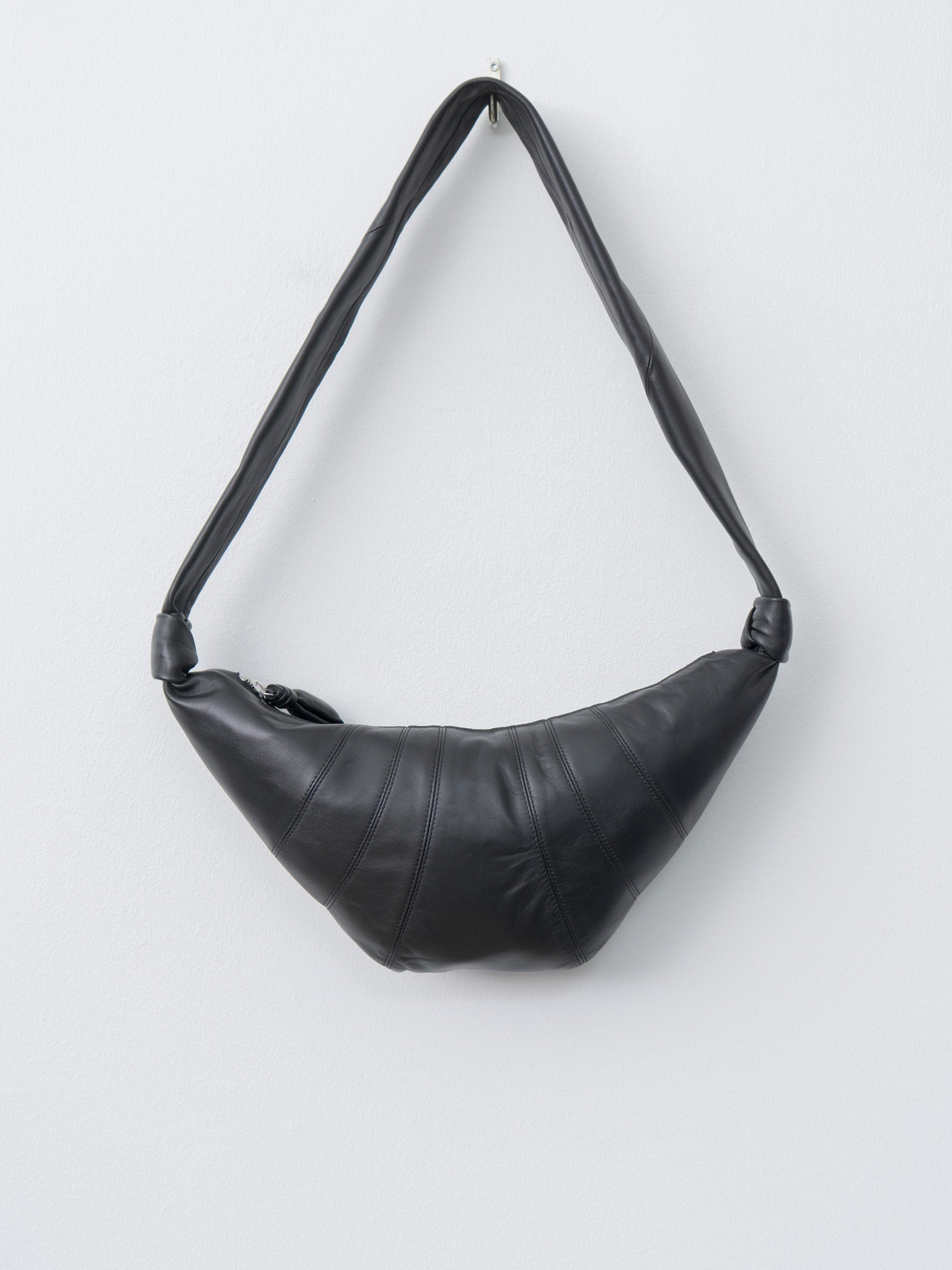 Namu Shop - Lemaire Medium Croissant Bag - Black (soft nappa leather)