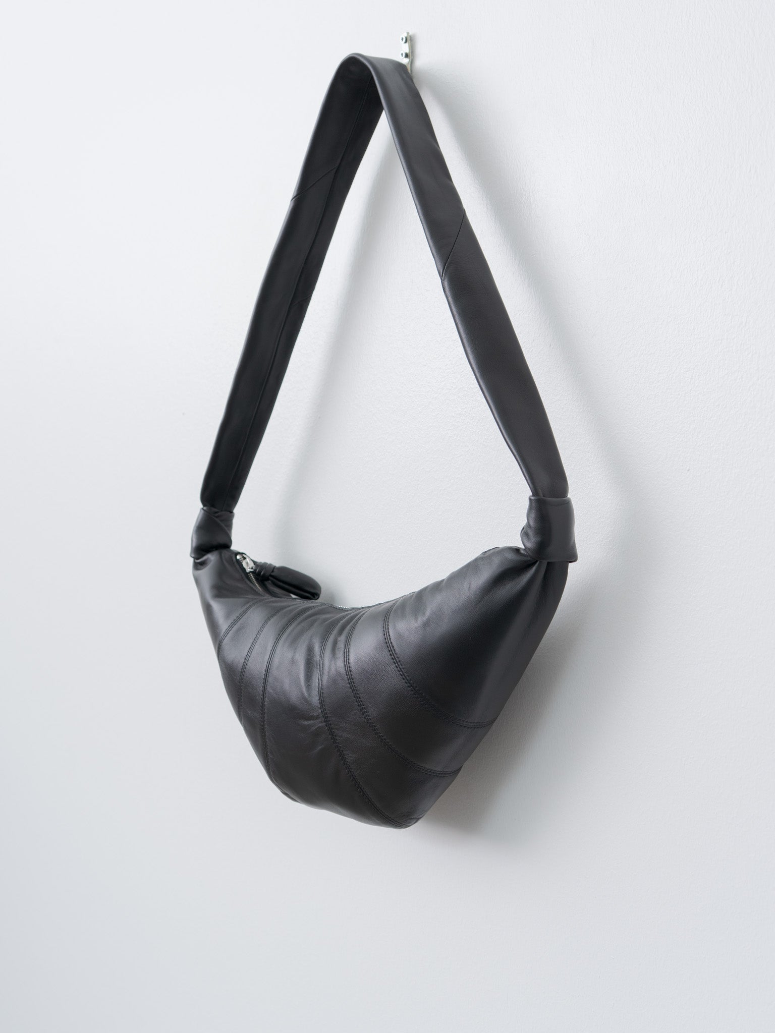 Namu Shop - Lemaire Medium Croissant Bag - Black (soft nappa leather)