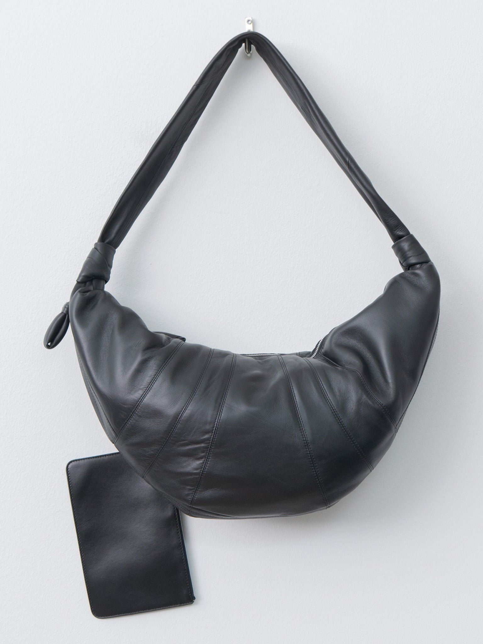 Namu Shop - Lemaire Large Croissant Bag - Black (soft nappa leather)