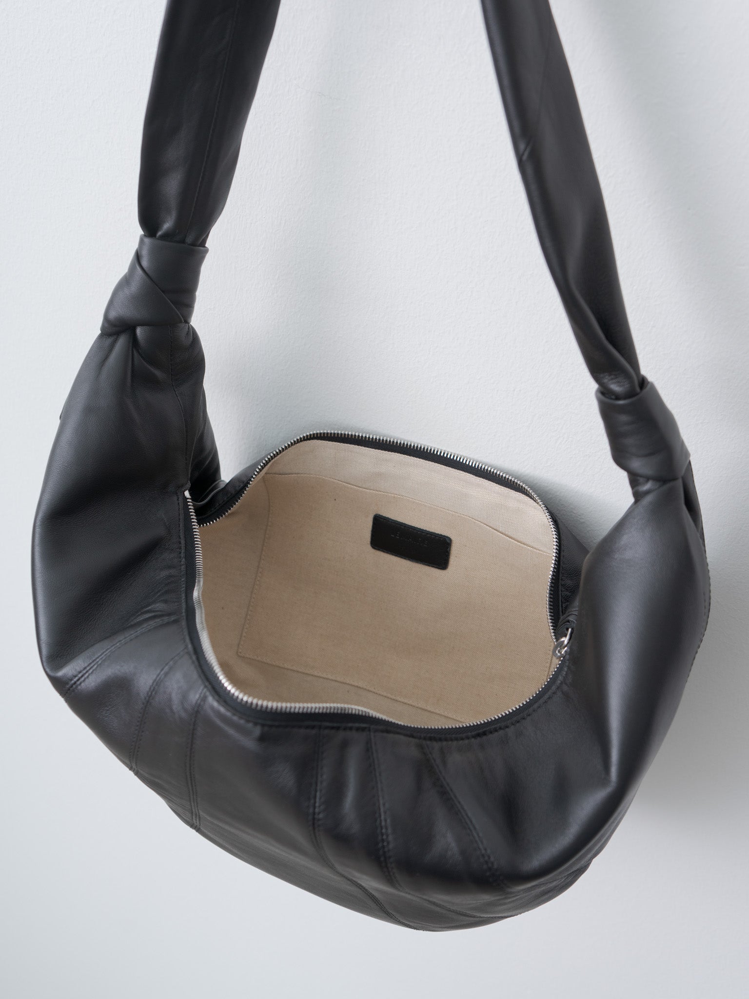 Namu Shop - Lemaire Medium Croissant Bag - Black (soft nappa leather)