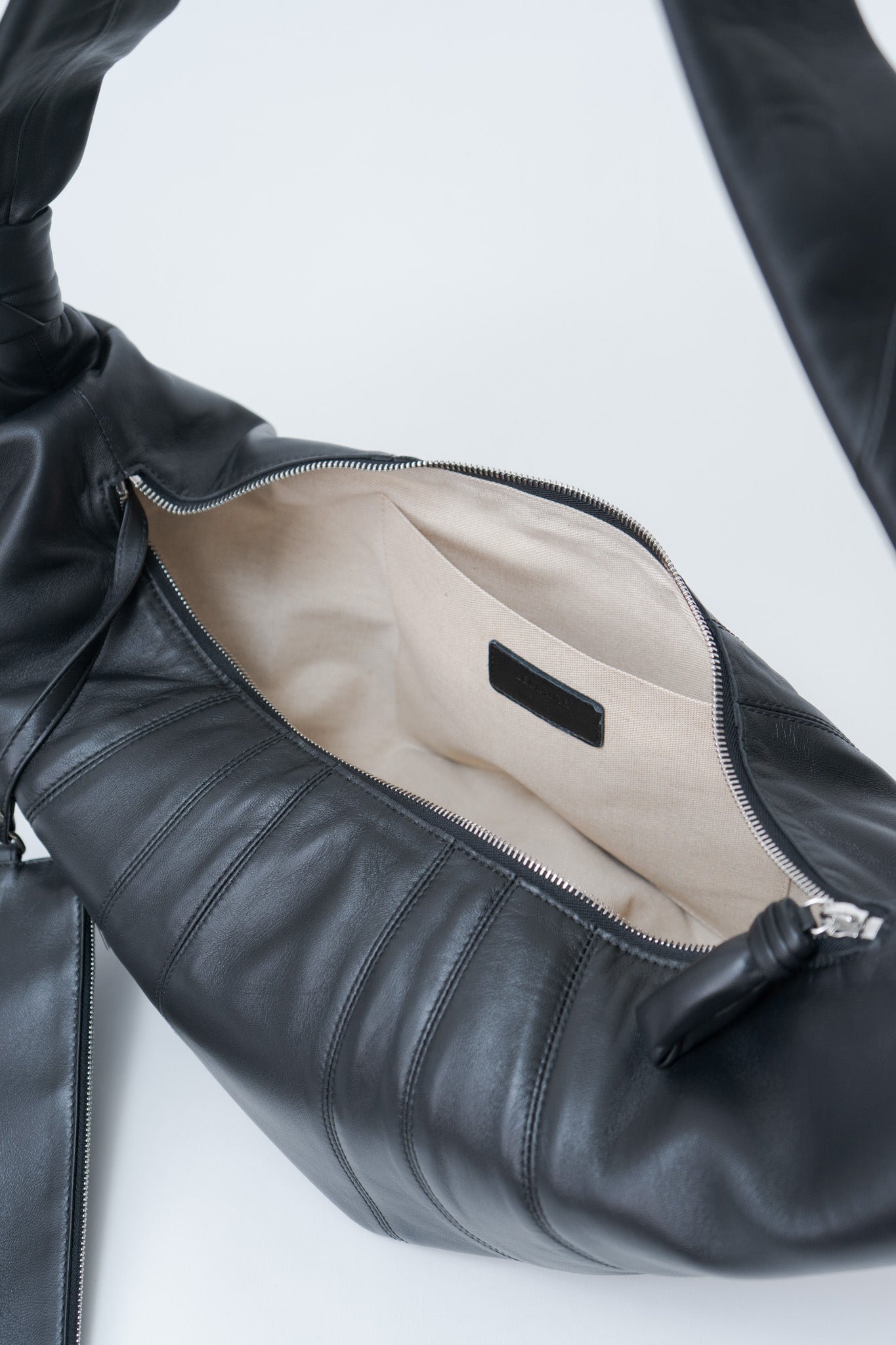 Namu Shop - Lemaire Large Croissant Bag - Black (soft nappa leather)