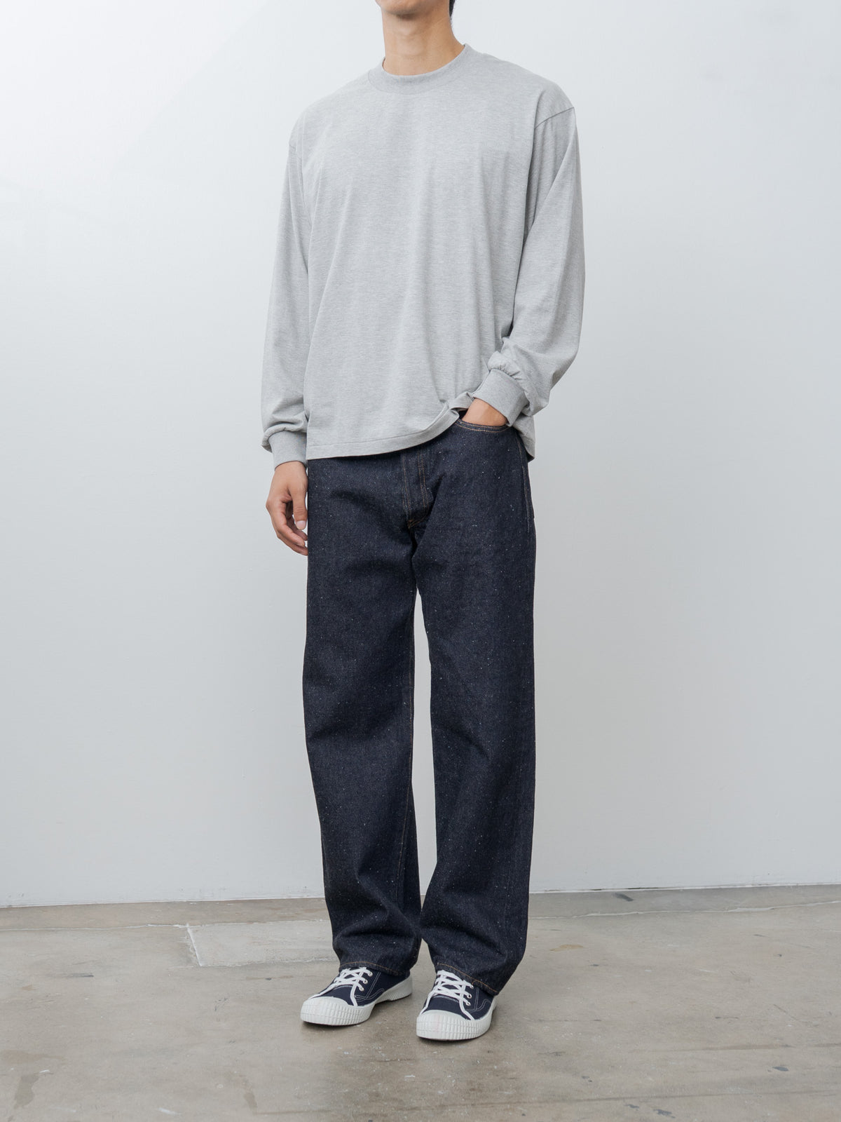 Namu Shop - Kaptain Sunshine 1930 Straight Denim Pants - Indigo One Wash