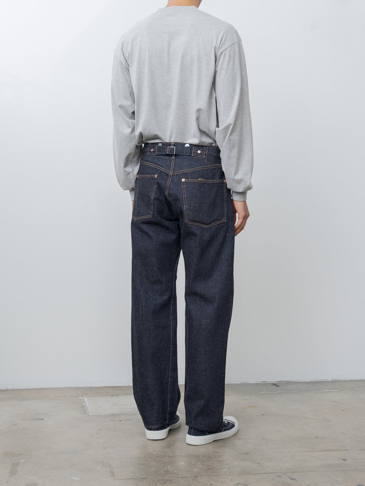 Namu Shop - Kaptain Sunshine 1930 Straight Denim Pants - Indigo One Wash