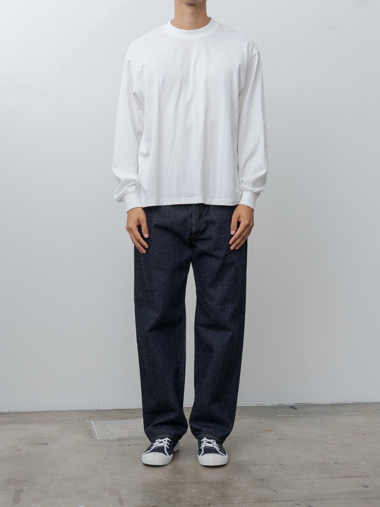 Namu Shop - Kaptain Sunshine Suvin Supima Tube L/S Tee Light - White