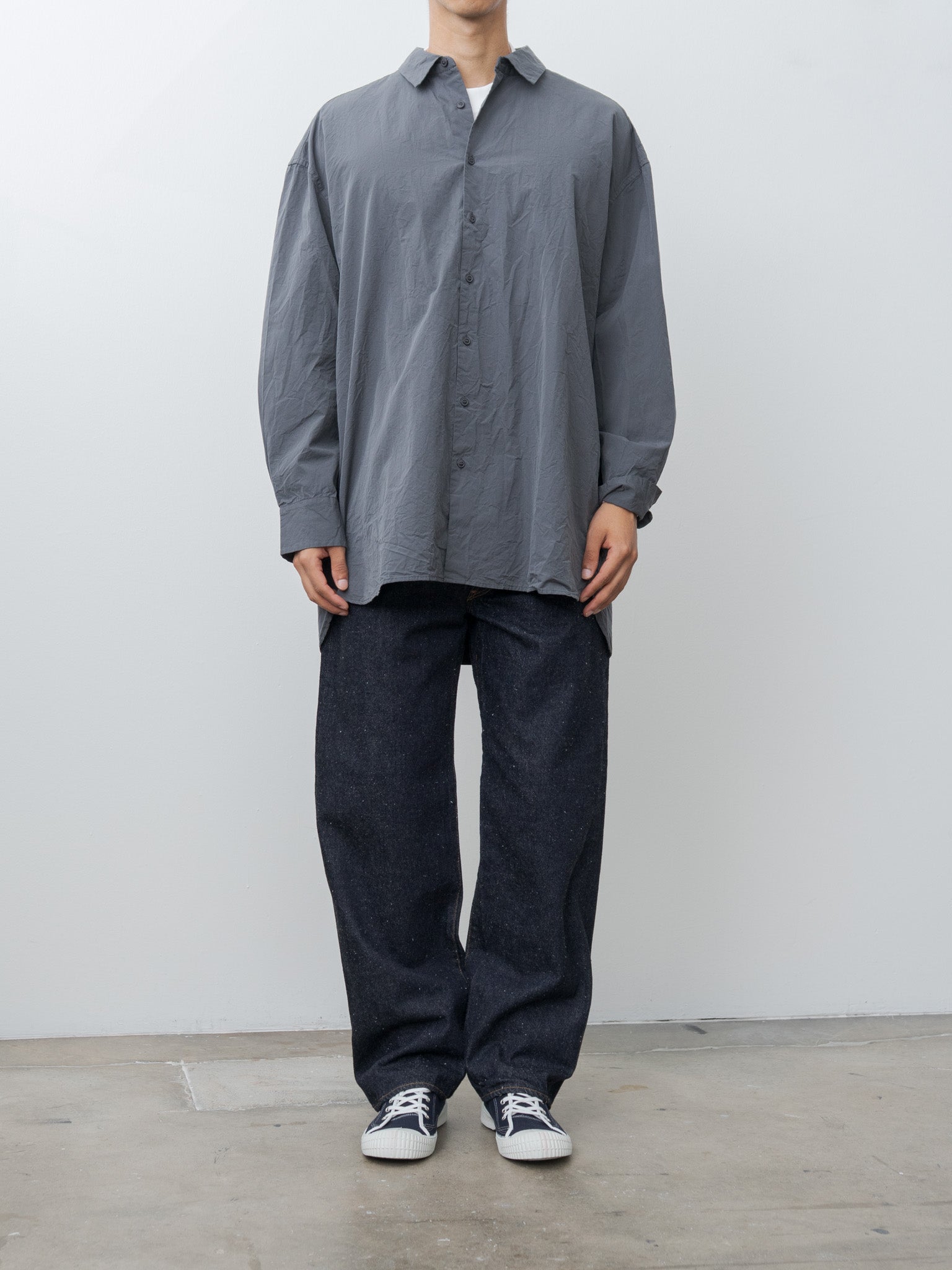 Namu Shop - Casey Casey Hamnet Shirt PAPER COT - Blu Skull