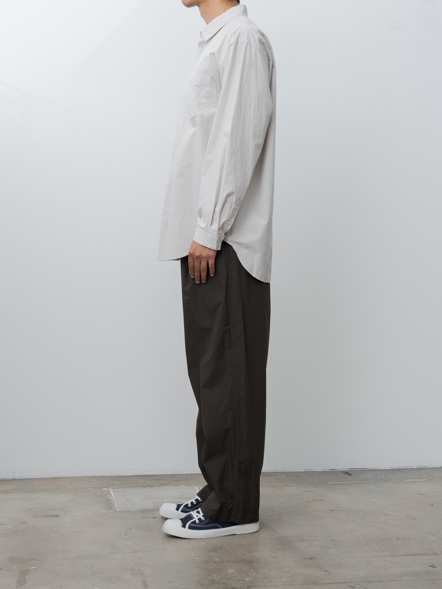 Namu Shop - Aton Suvin Broad Washed Shirt - Gray