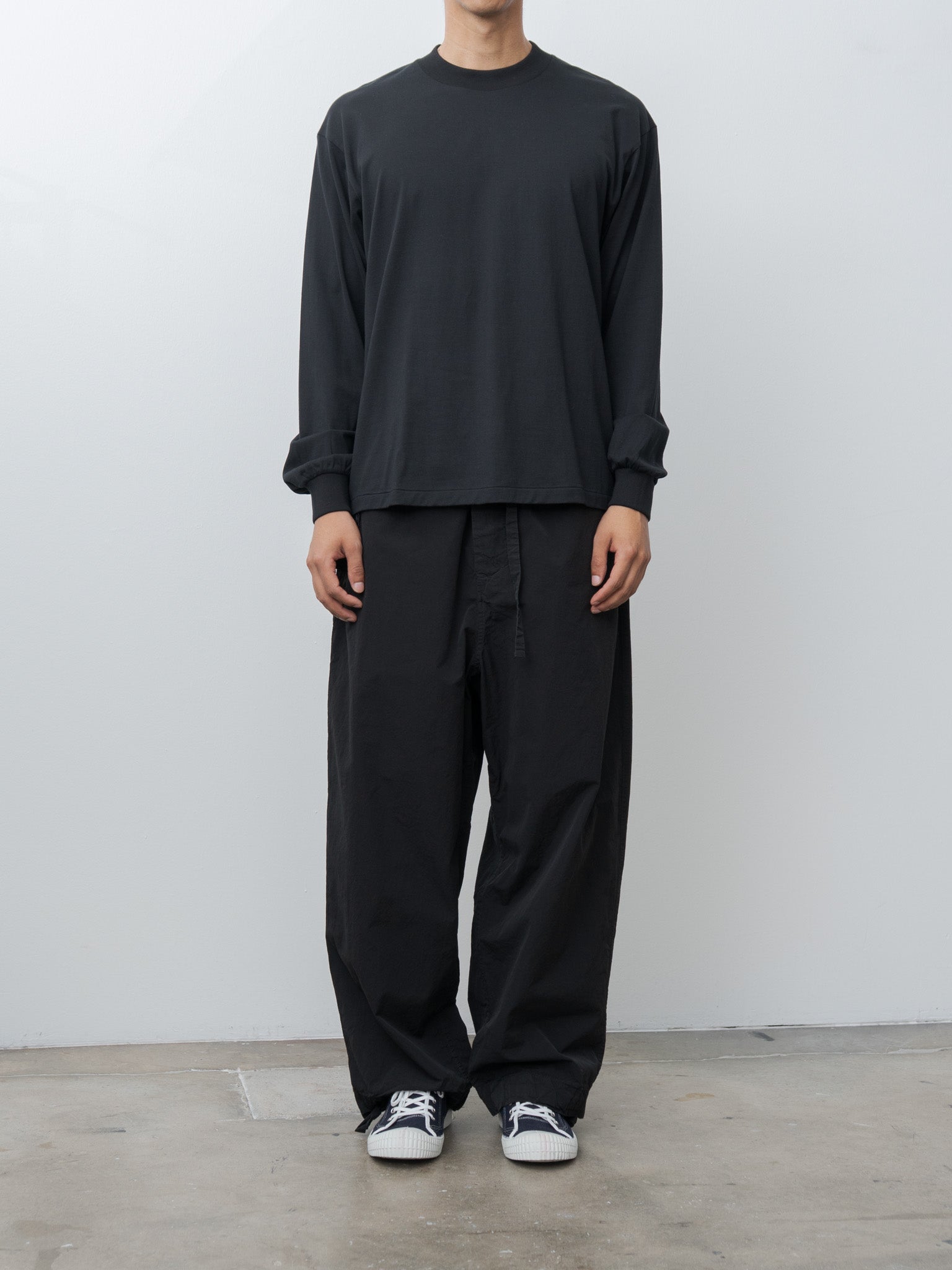 Namu Shop - Kaptain Sunshine Suvin Supima Tube L/S Tee Light - Black