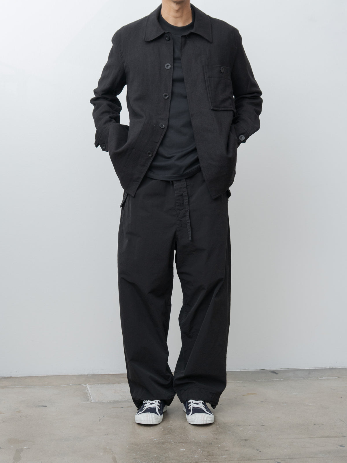 Namu Shop - Casey Casey Aki Shirt Jacket FELT - Black