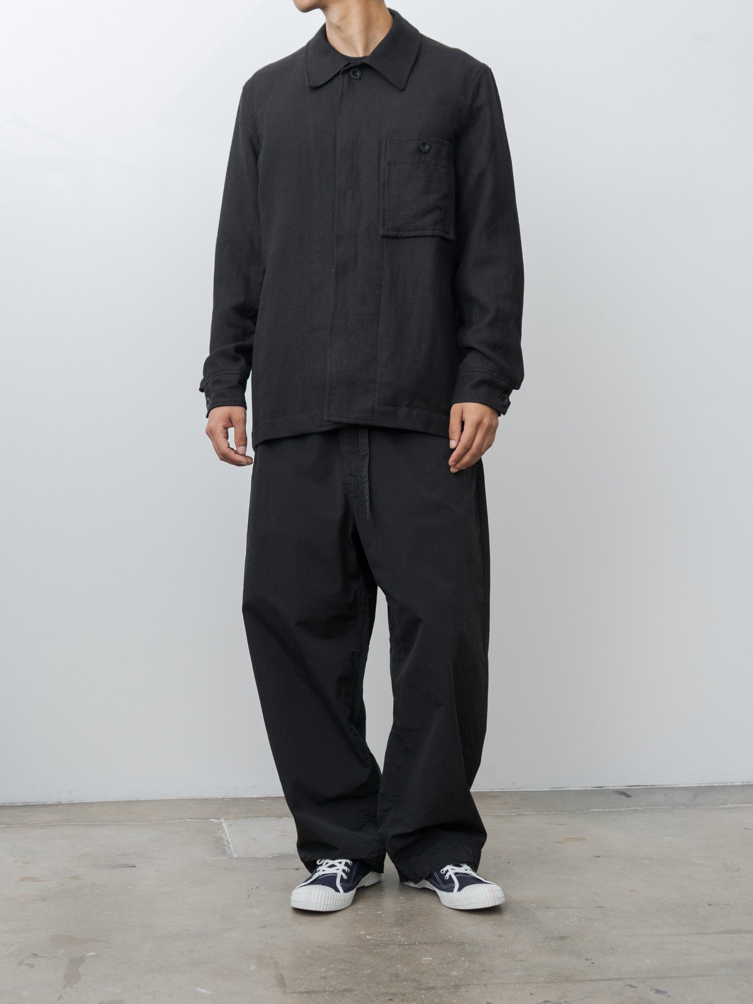 Namu Shop - Casey Casey Aki Shirt Jacket FELT - Black