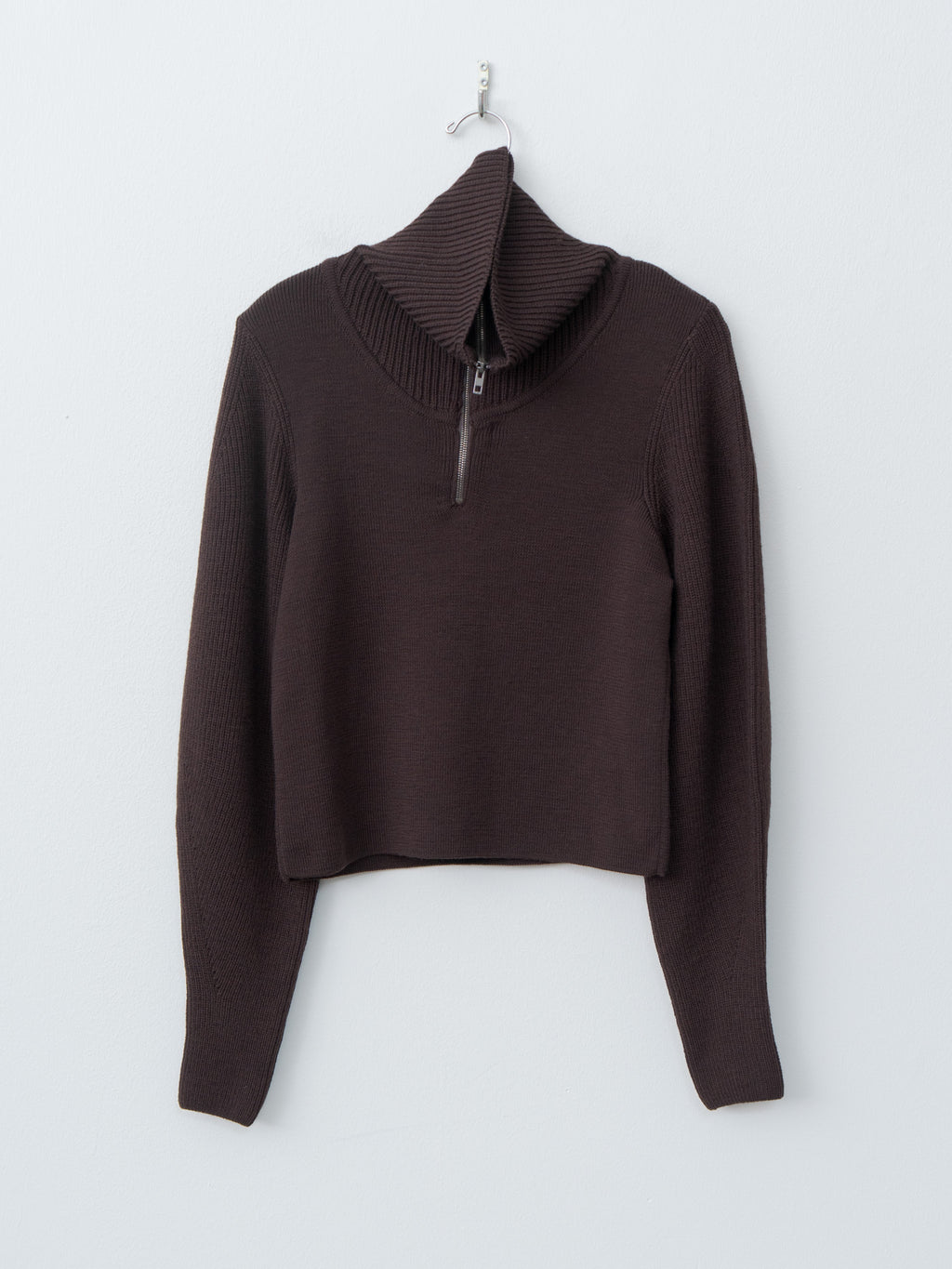 Namu Shop - Lemaire Zipped Sweater - Aubergine