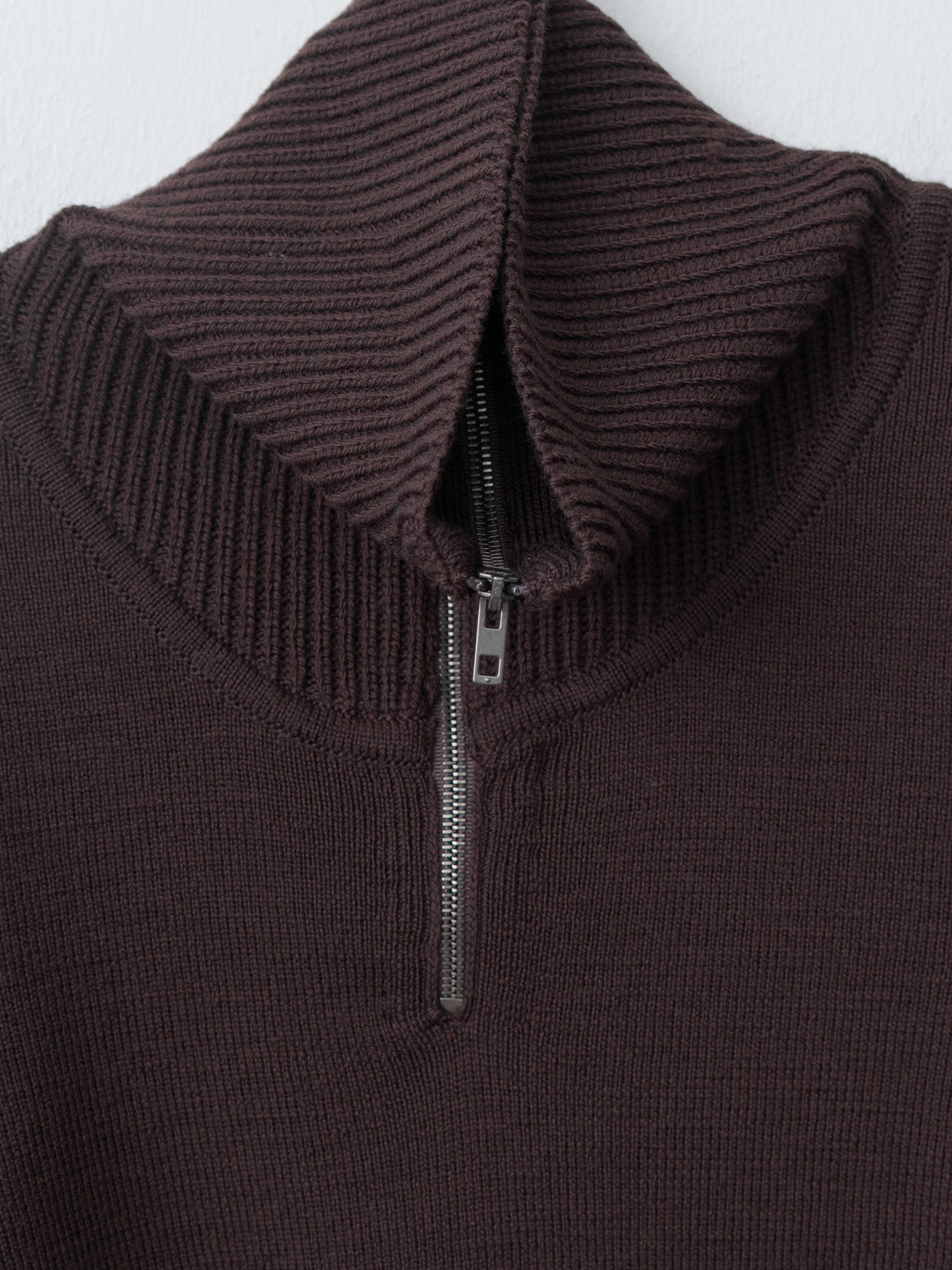 Namu Shop - Lemaire Zipped Sweater - Aubergine