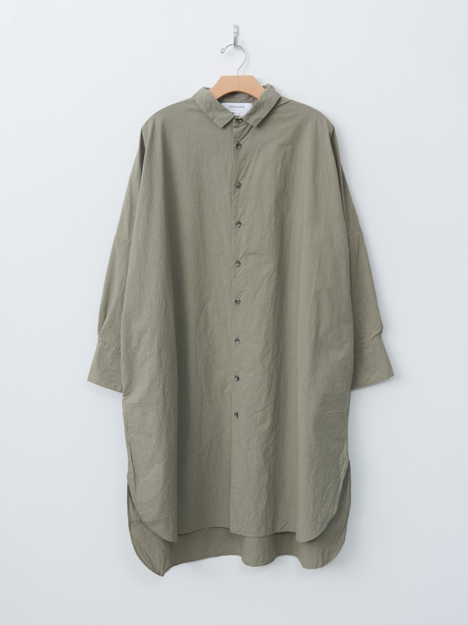 Namu Shop - Veritecoeur Shirt Dress - Khaki (Olive)
