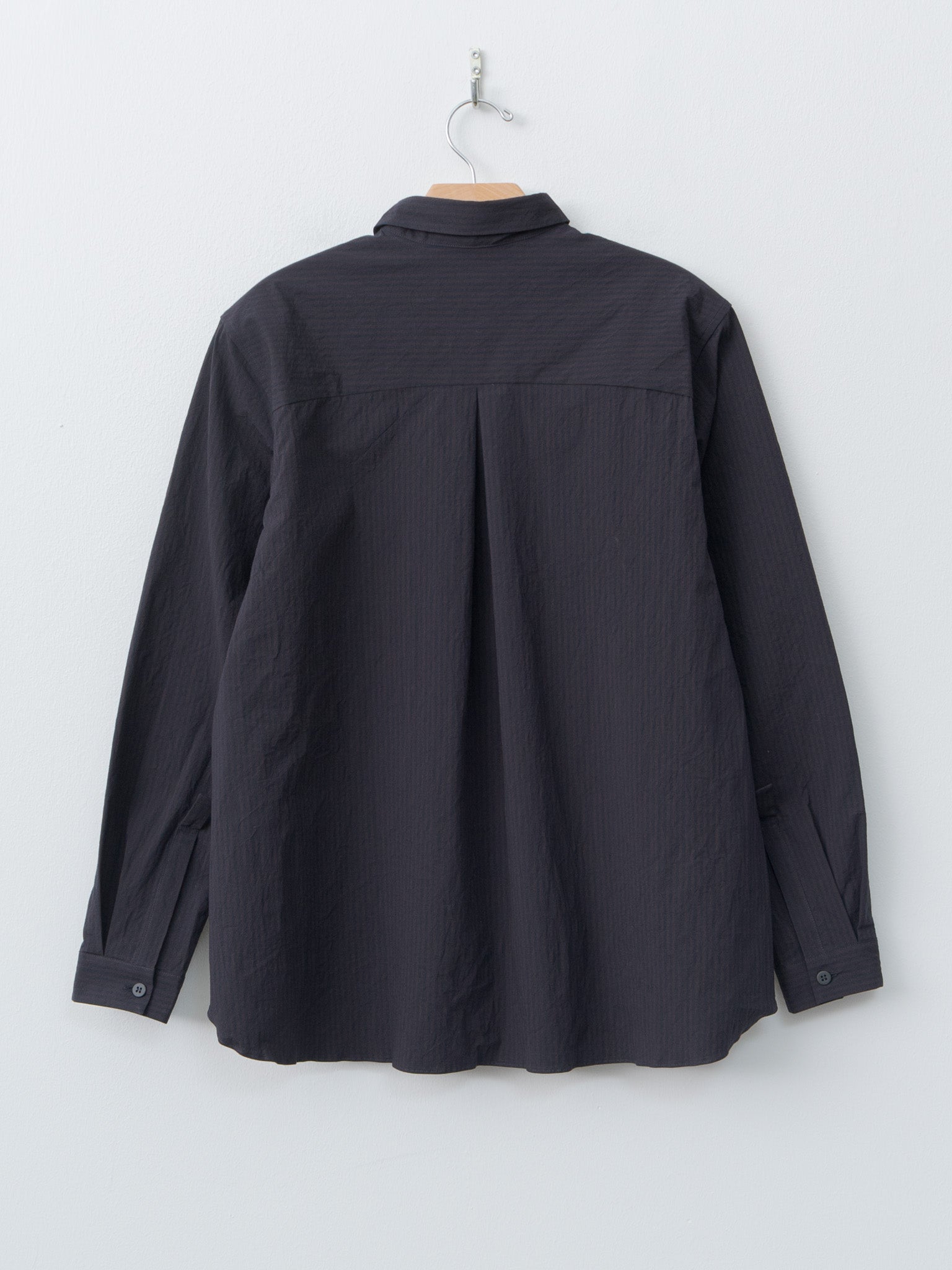 Namu Shop - Bergfabel Loose Tyrol Shirt - Burgundy/Navy Stripe