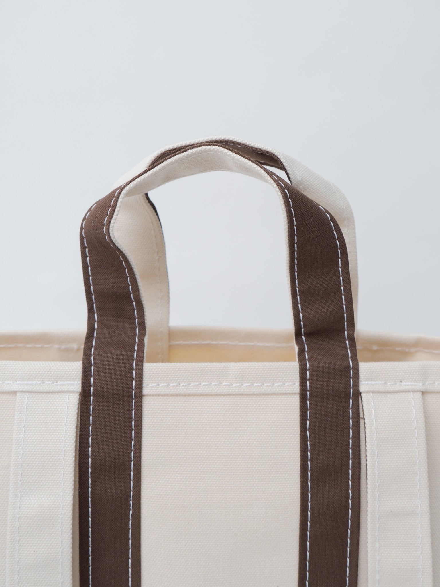 Namu Shop - Tembea Market Tote - Natural/Dark Chocolate