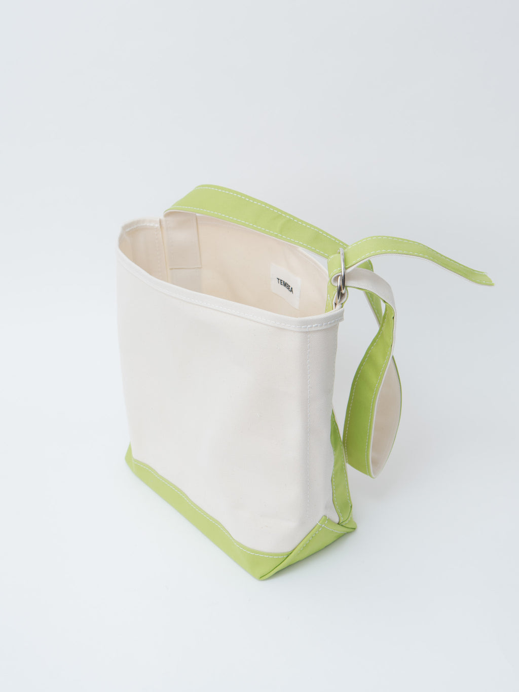 Namu Shop - Tembea Branch Tote Small - Natural/Apple Green