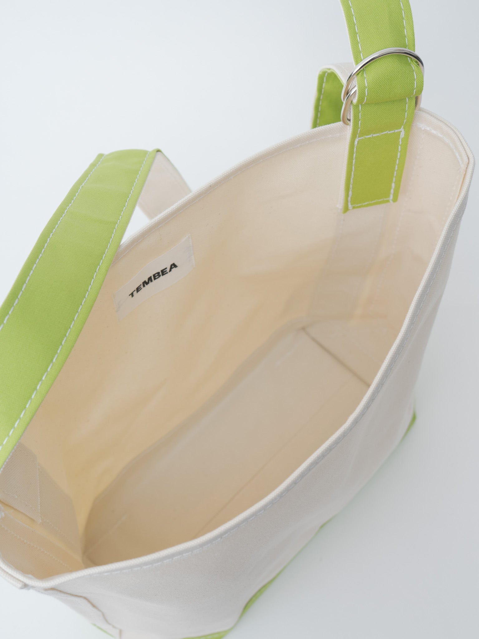 Namu Shop - Tembea Branch Tote Small - Natural/Apple Green