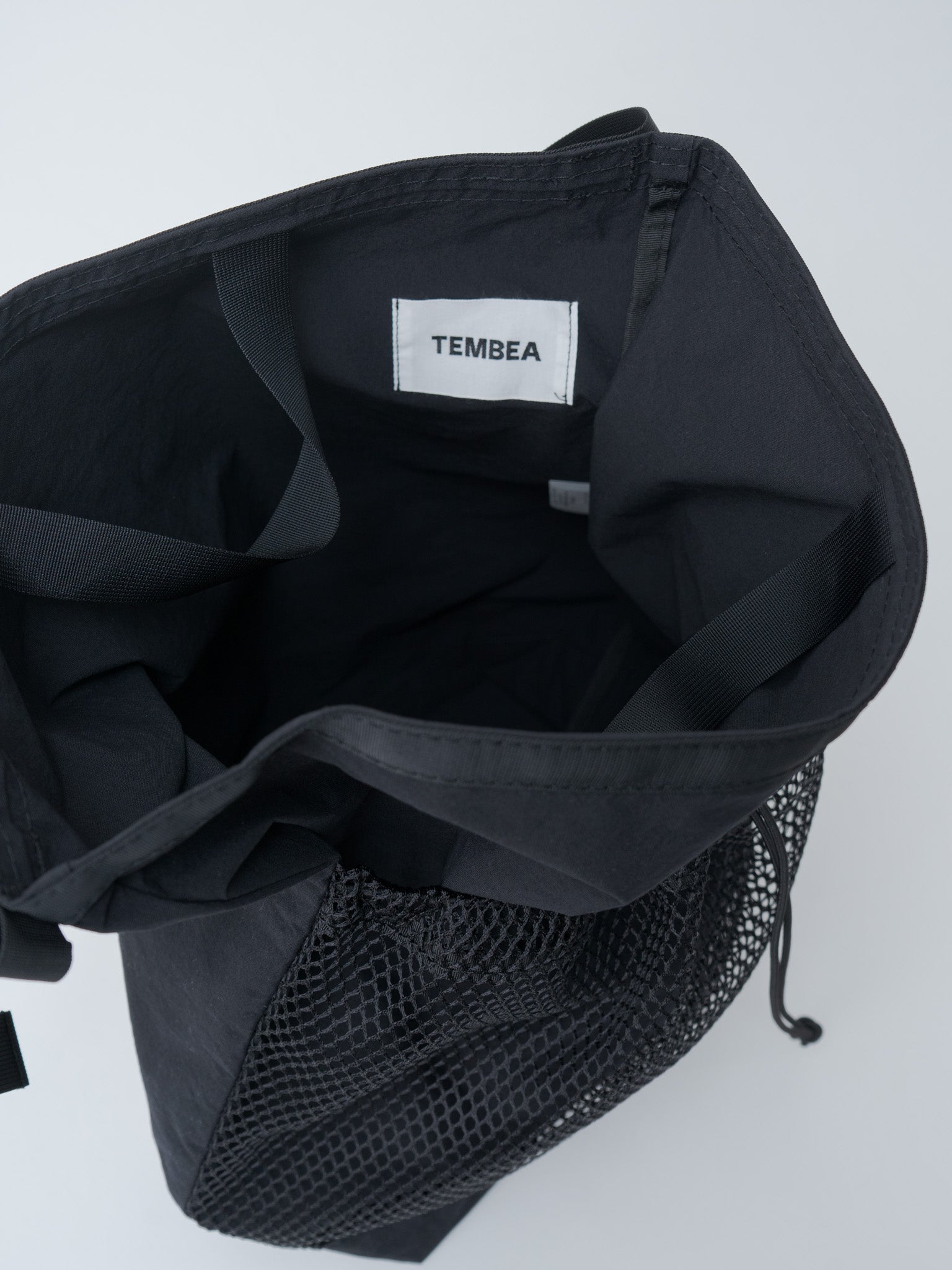 Namu Shop - Tembea Roll Top Tote - Black/Black