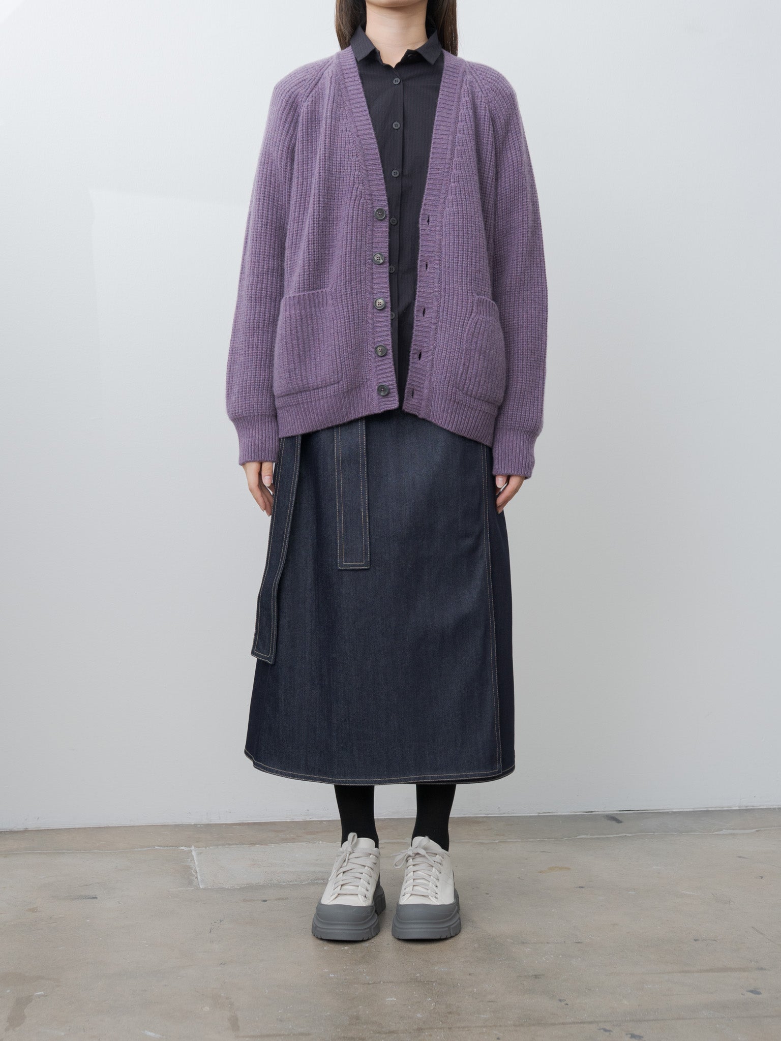 Namu Shop - Bergfabel Cashmere Cardigan - Wineberry