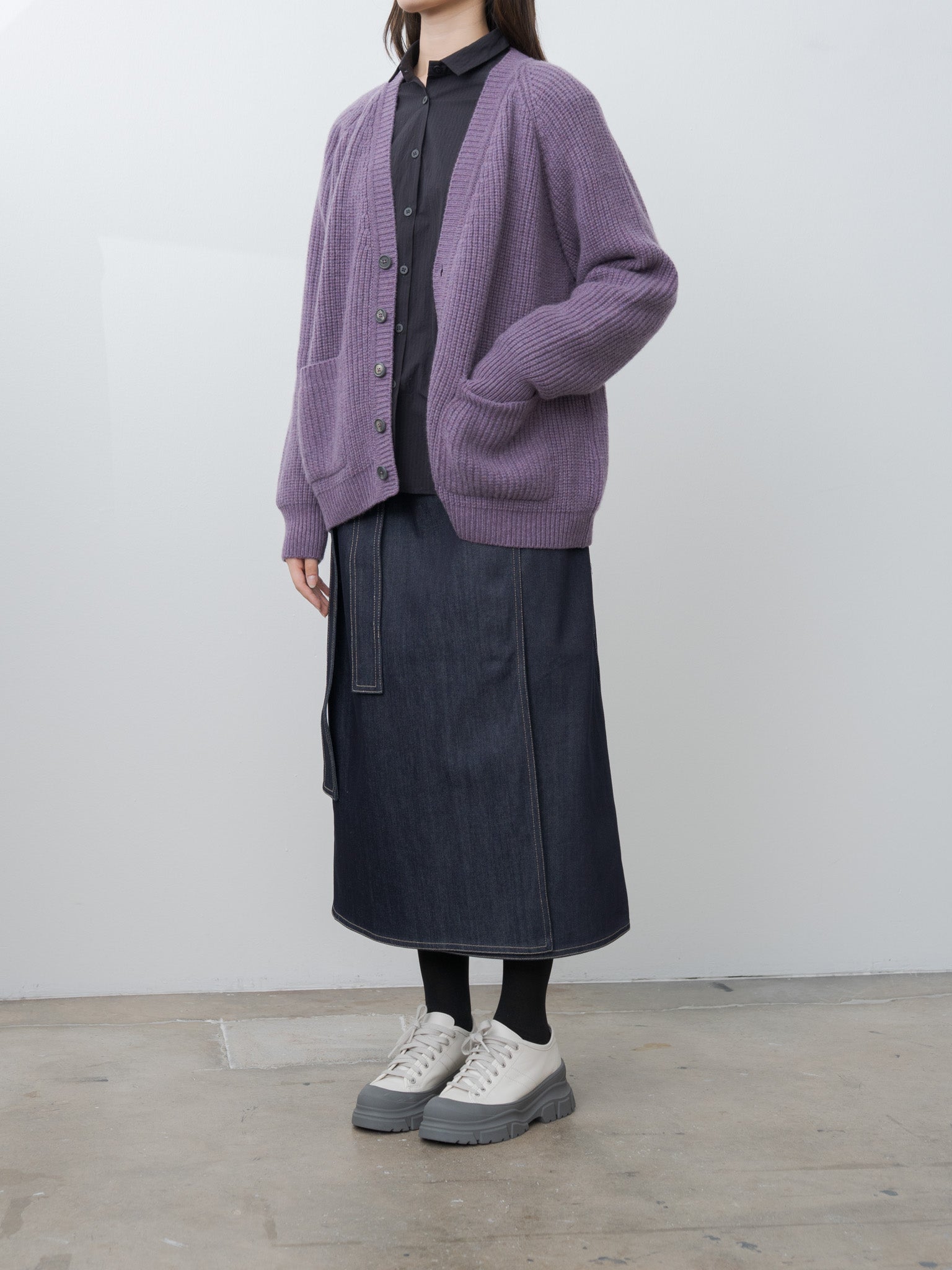 Namu Shop - Bergfabel Cashmere Cardigan - Wineberry